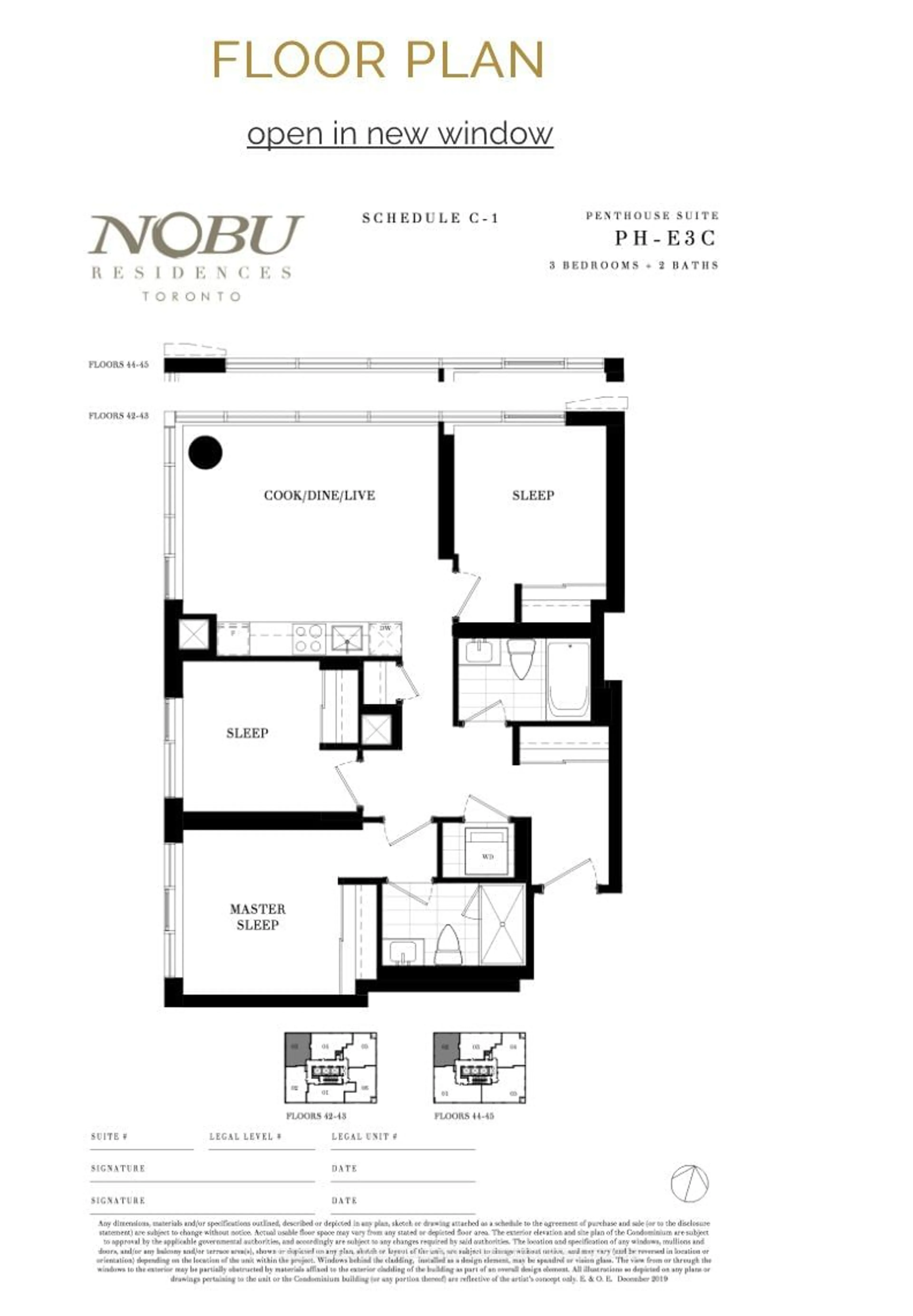 Floor plan for 15 Mercer St #4502, Toronto Ontario M5V 3C6