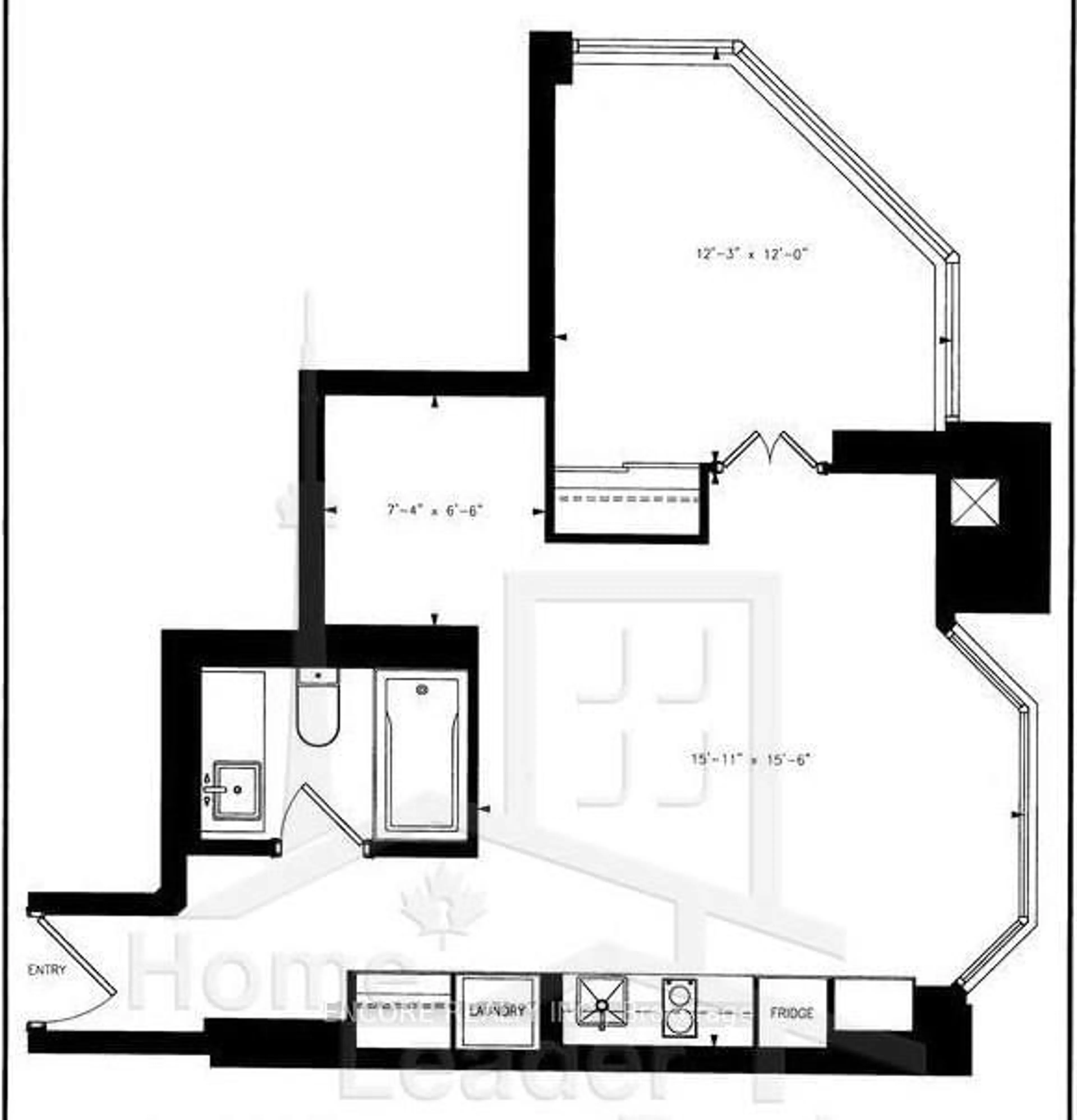 Floor plan for 155 Yorkville Ave #707, Toronto Ontario M5R 1C4