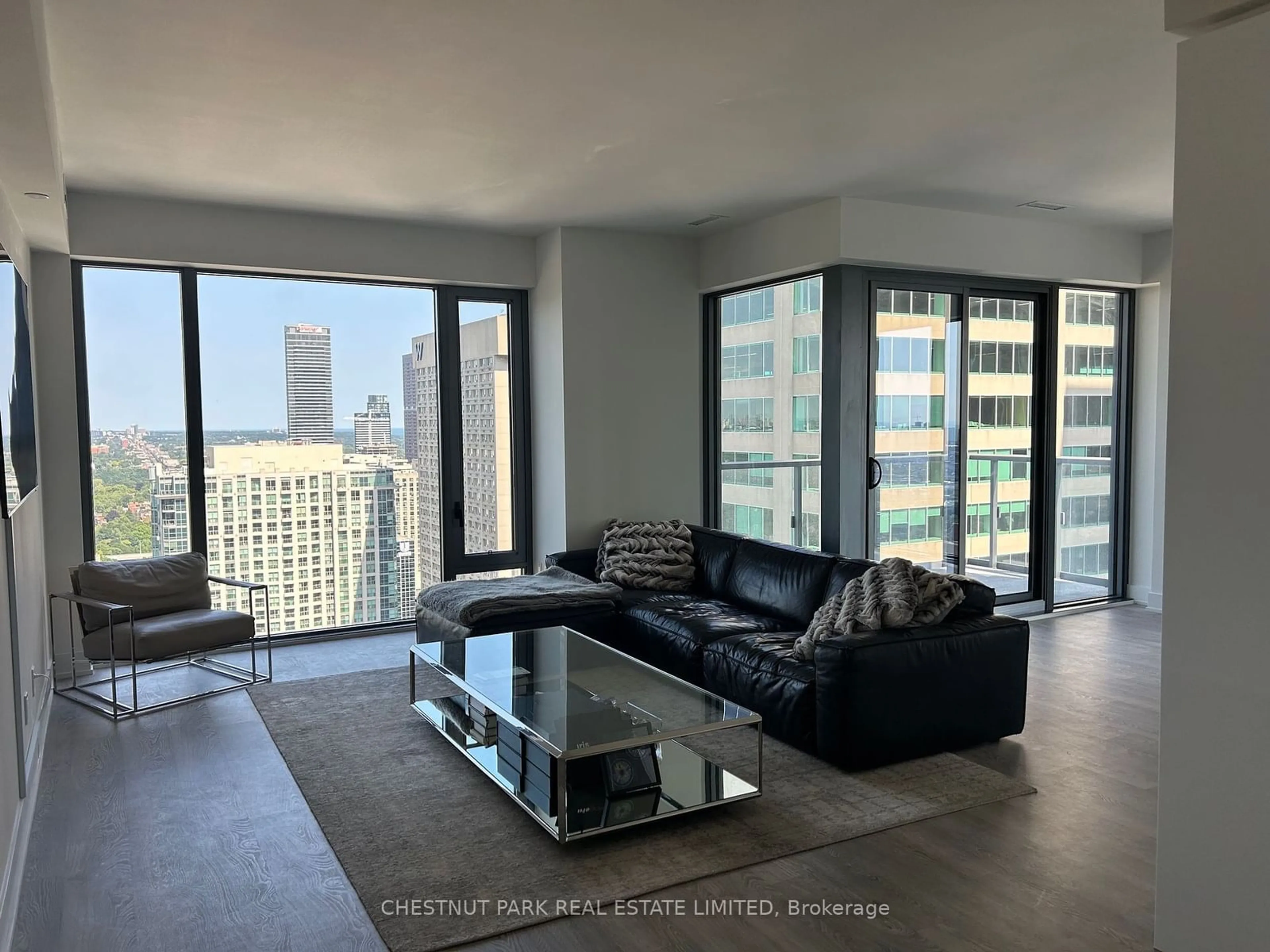 A pic of a room, cement floor for 8 Cumberland St #3406, Toronto Ontario M4W 0B6