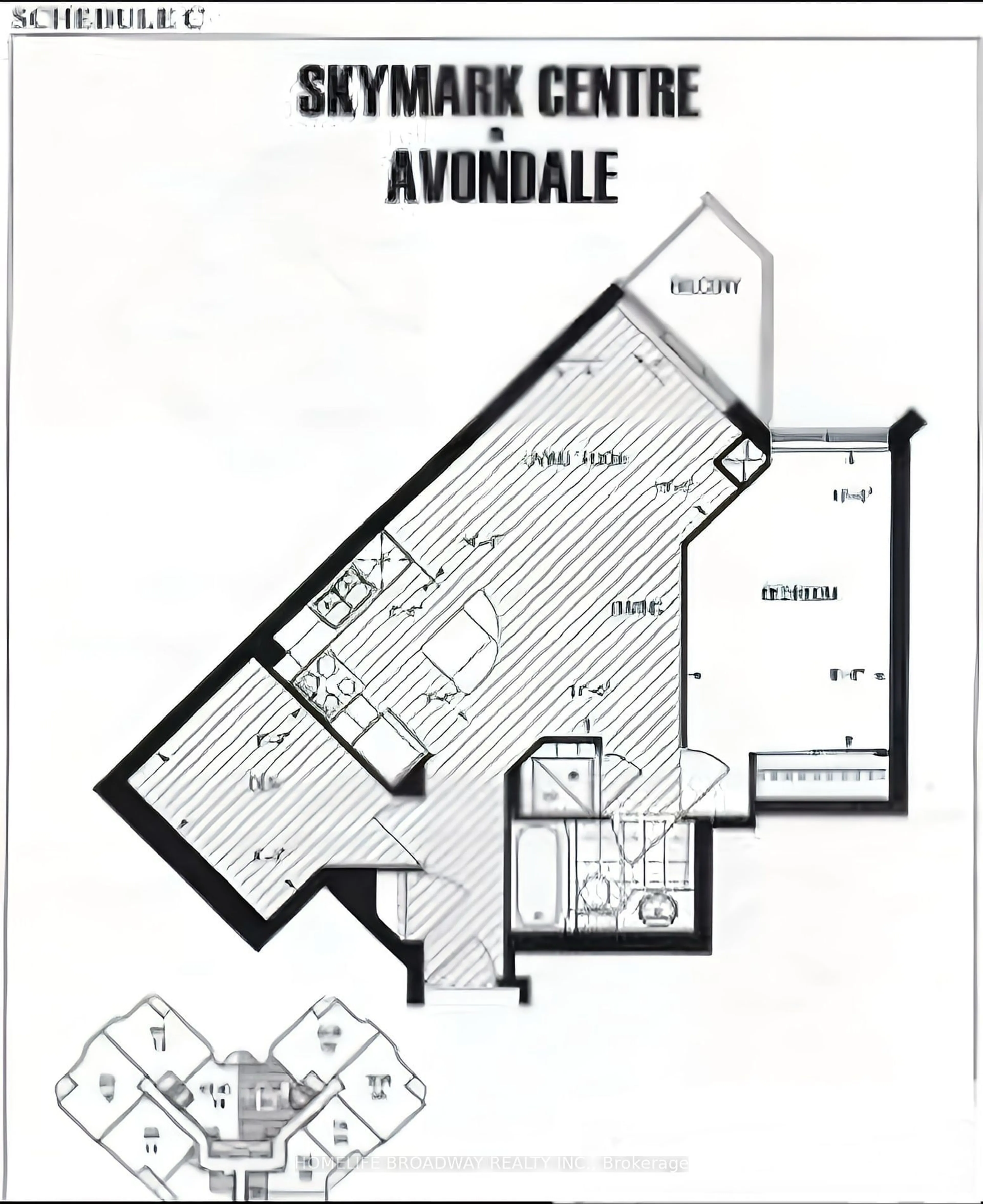 Floor plan for 78 Harrison Garden Blvd #1501, Toronto Ontario M2N 7E2