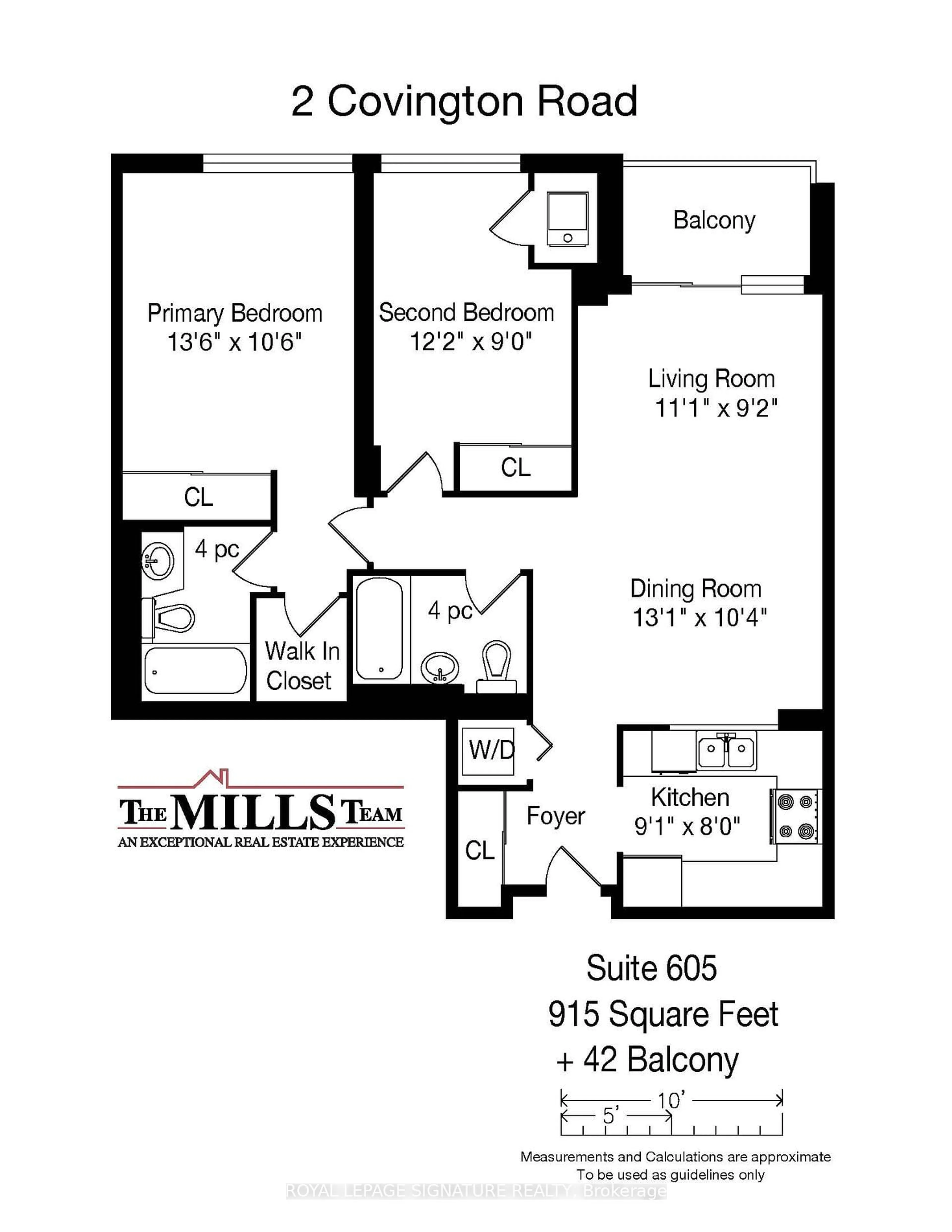 Floor plan for 2 Covington Rd #605, Toronto Ontario M6A 3E2