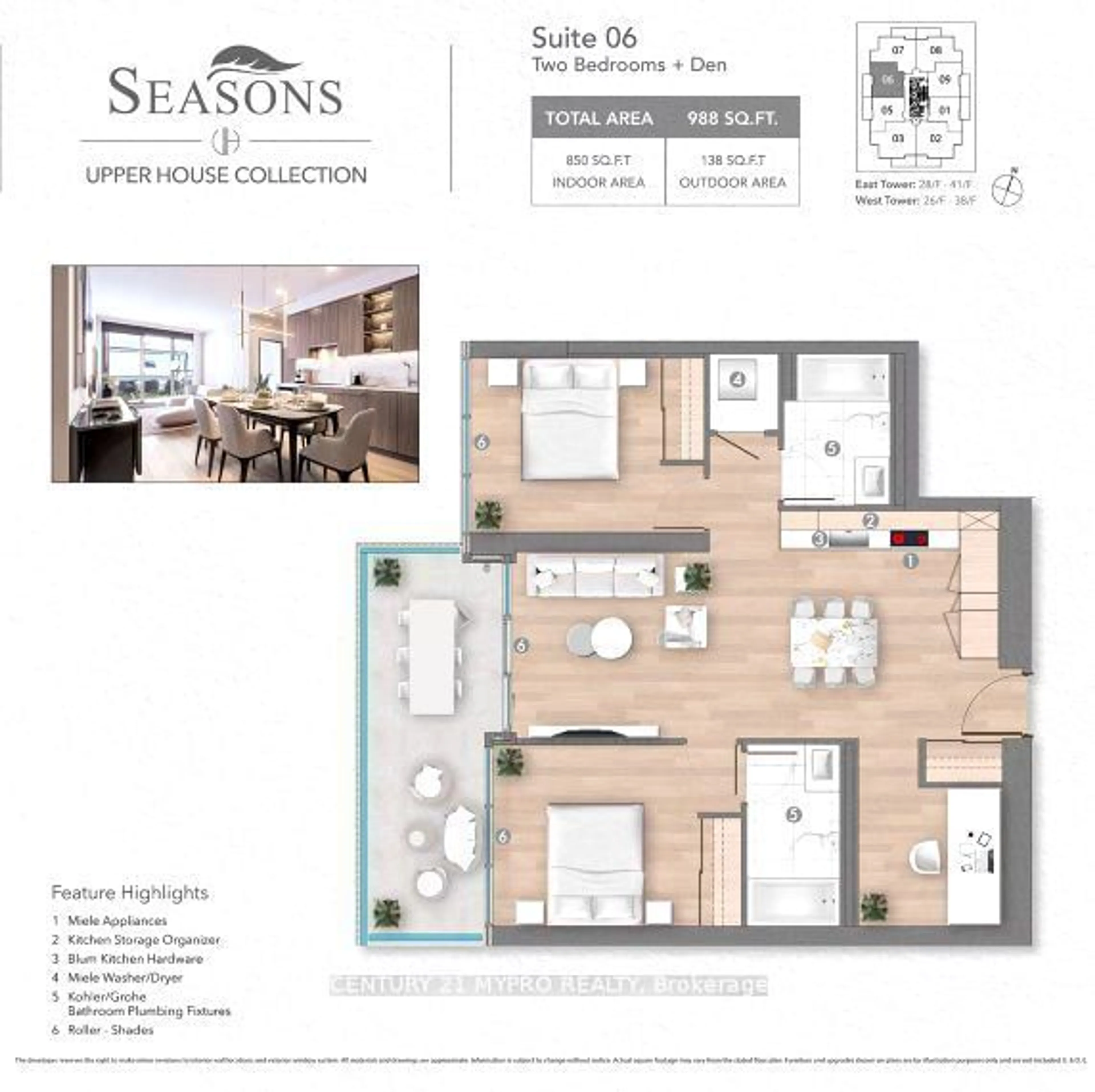 Floor plan for 95 Mcmahon Dr #3706, Toronto Ontario M2K 0H2