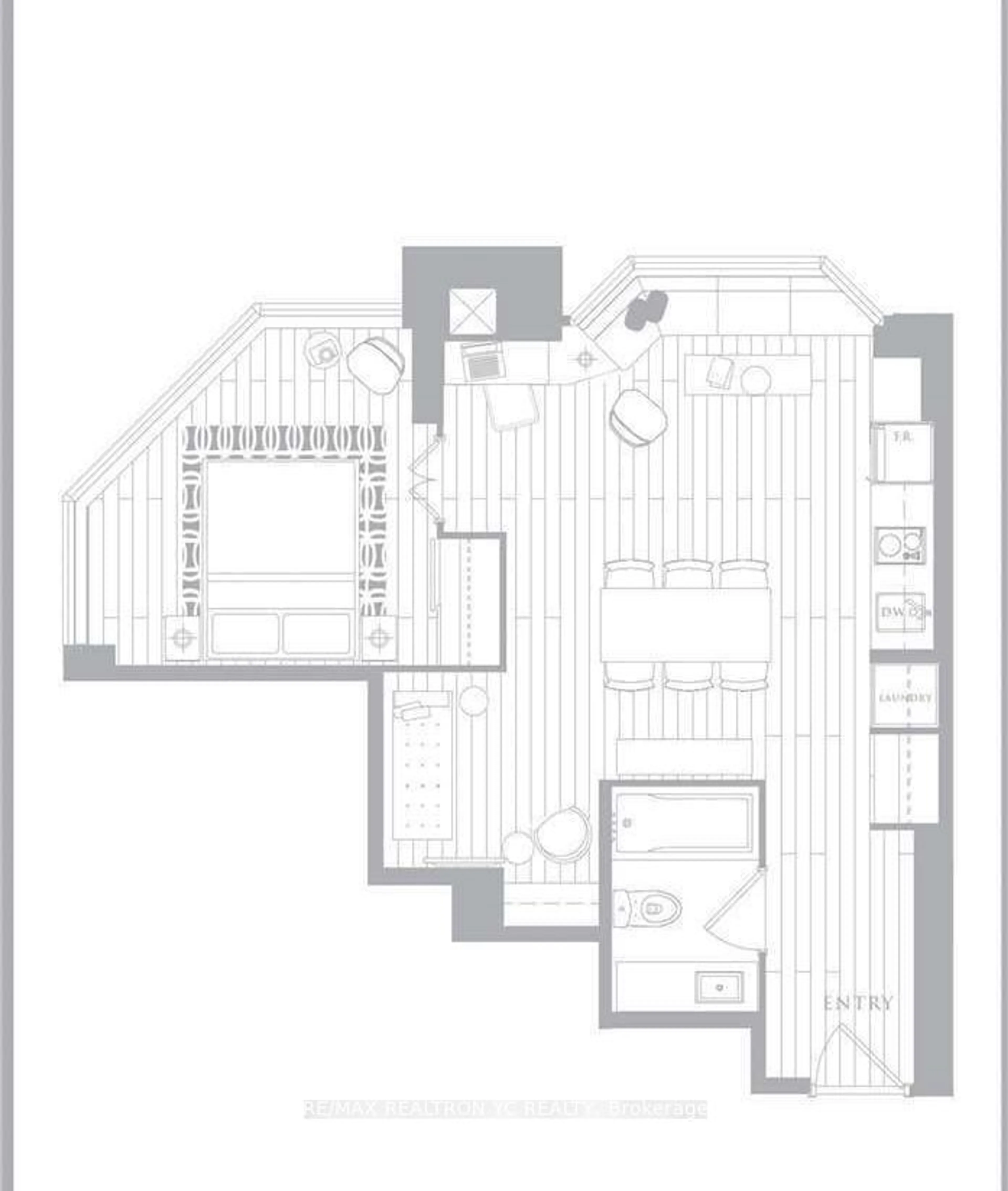 Floor plan for 155 Yorkville Ave #617, Toronto Ontario M5R 0B4