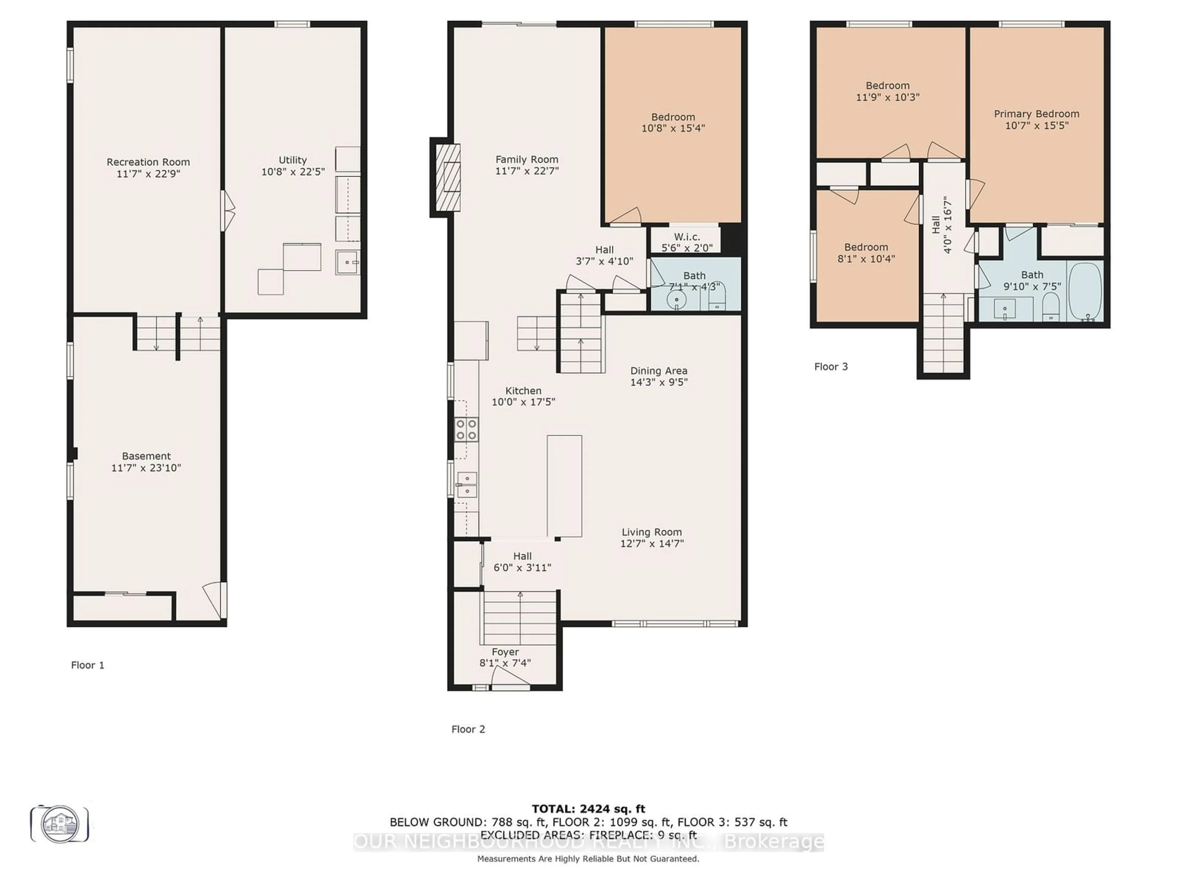 Floor plan for 15 Lynch Rd, Toronto Ontario M2J 2V6