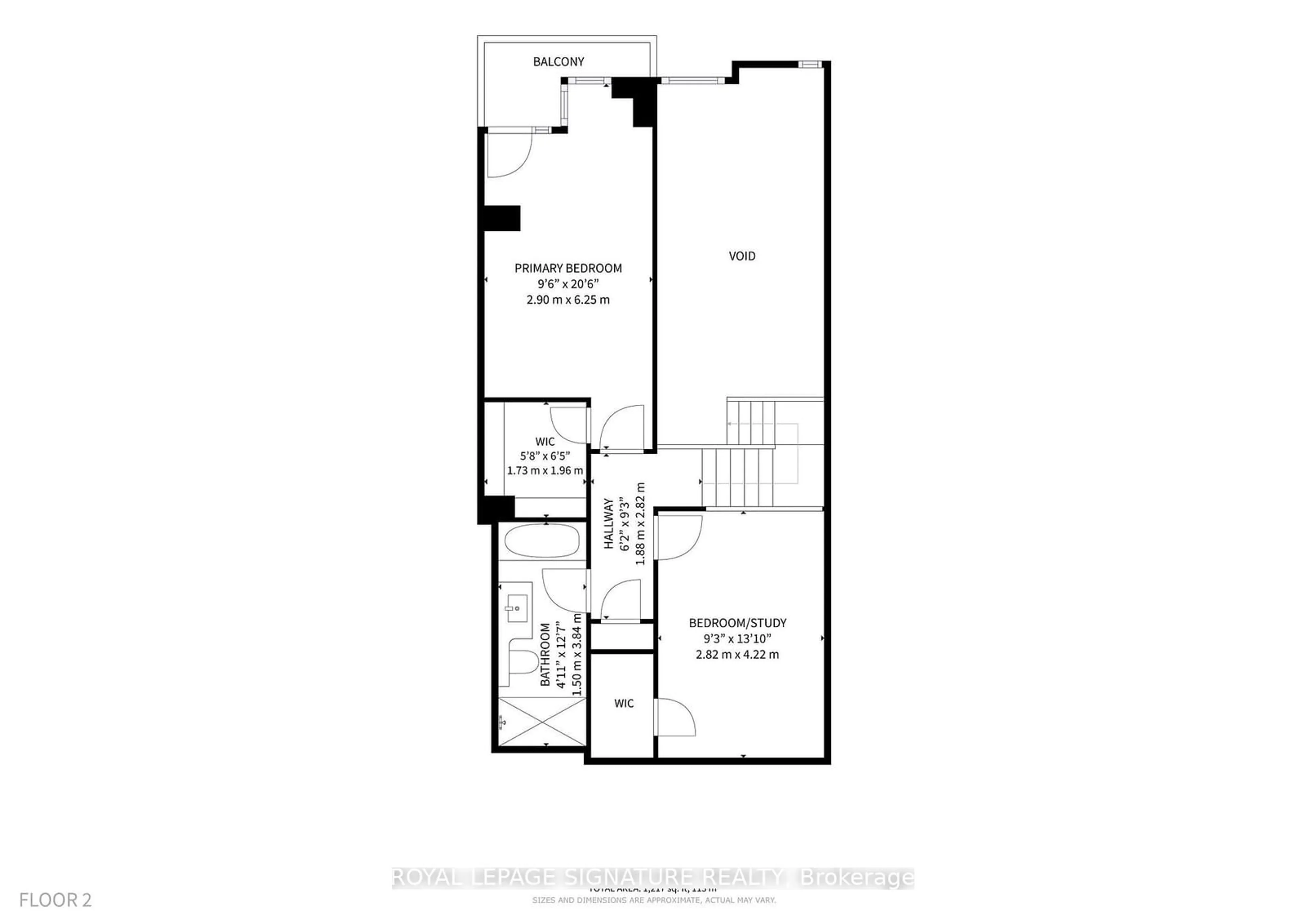 Floor plan for 6 Pirandello St #TH10, Toronto Ontario M6K 0B1