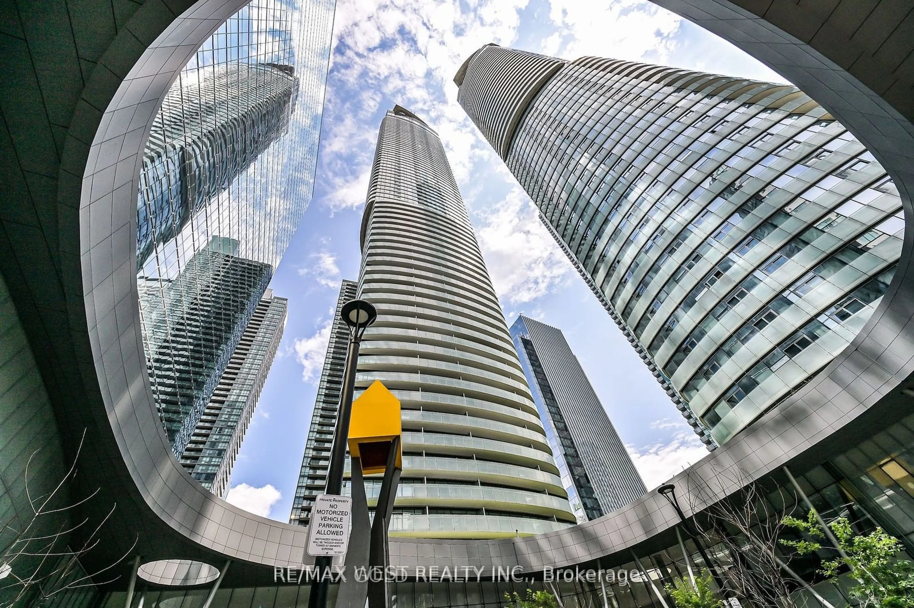 A pic from exterior of the house or condo, the view of city buildings for 14 York St #4707, Toronto Ontario M5J 0B1