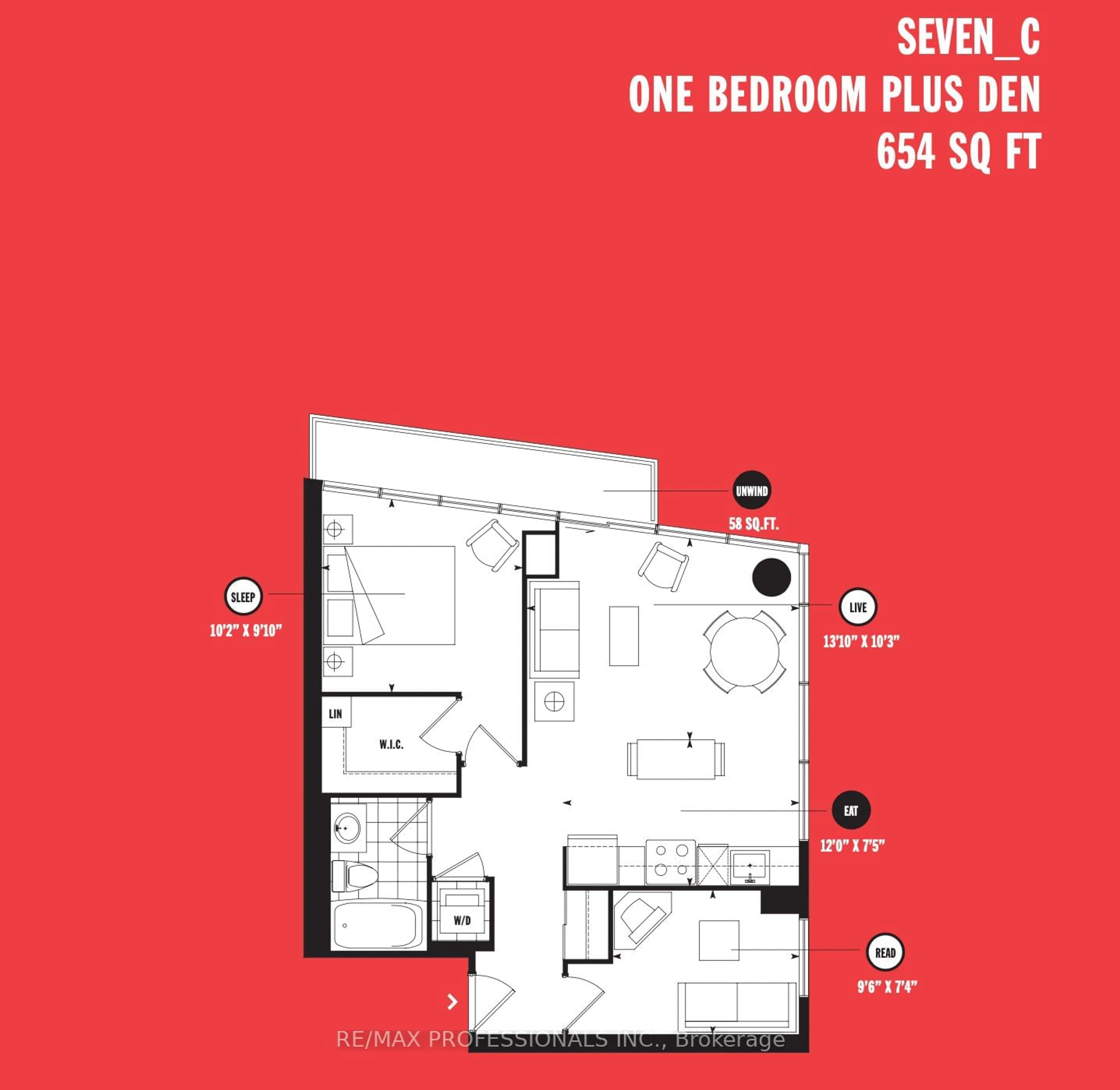 Floor plan for 25 Carlton St #2409, Toronto Ontario M5B 1L4