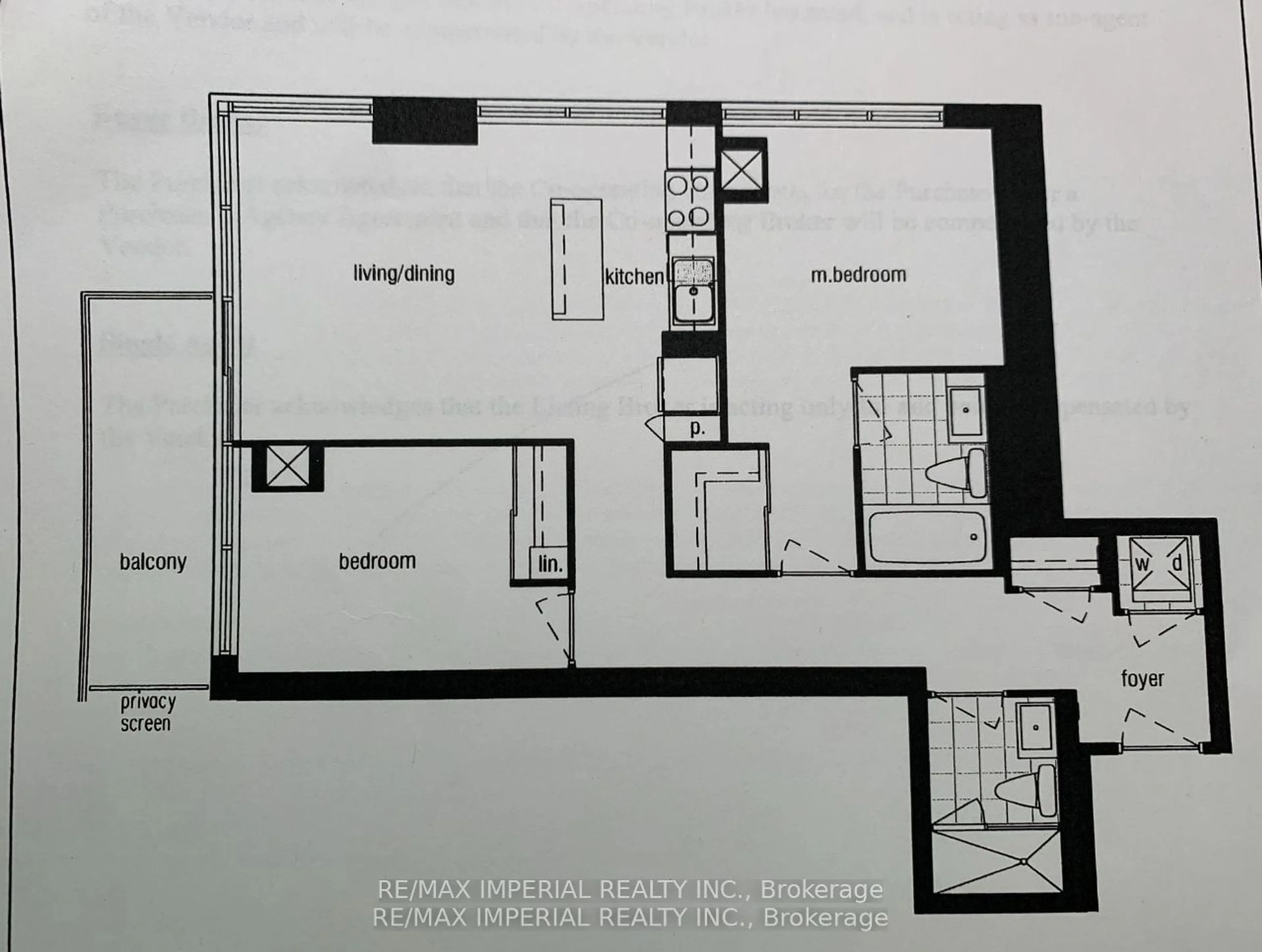 Floor plan for 386 Yonge St #1715, Toronto Ontario M5B 0A5