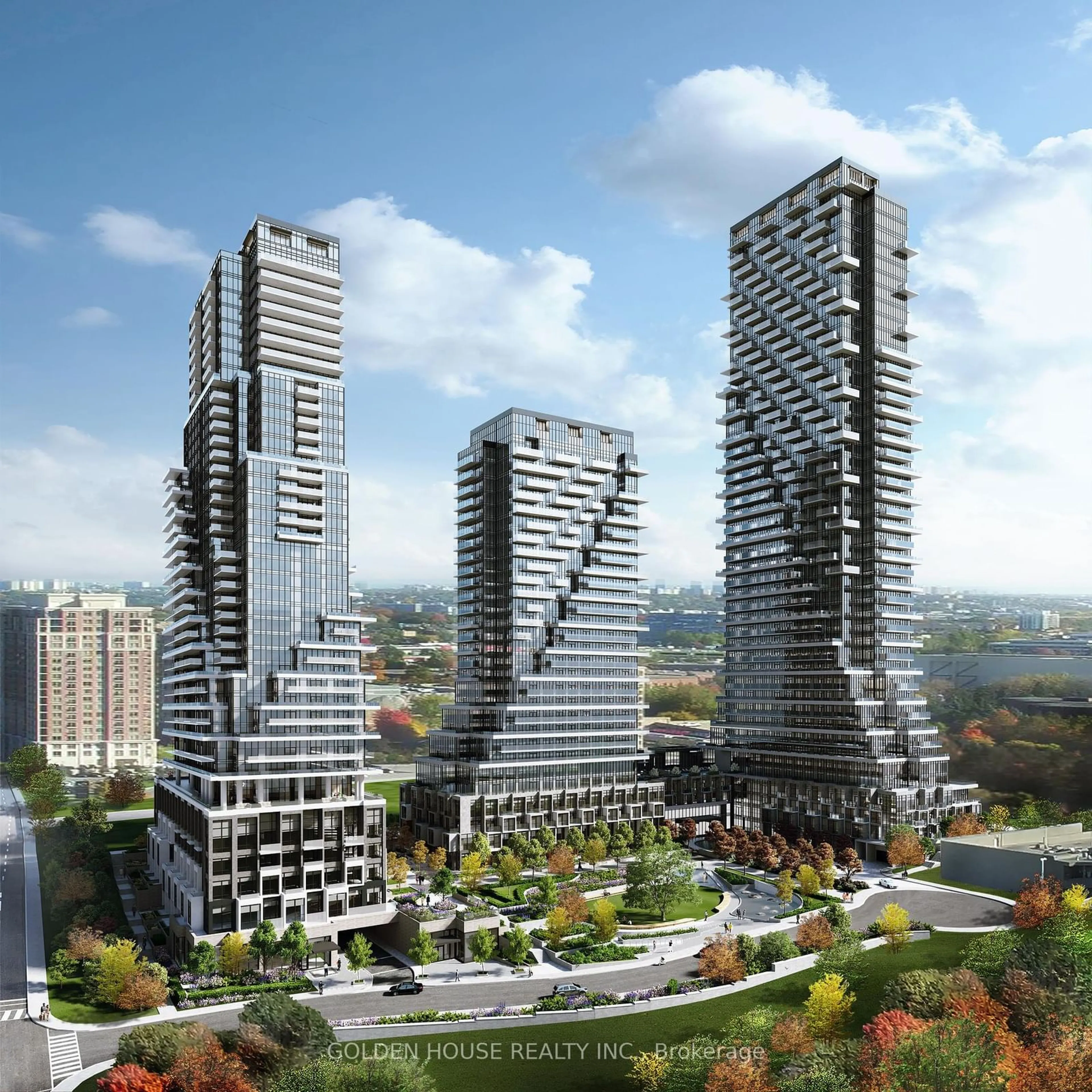 A pic from exterior of the house or condo, the view of city buildings for 30 Inn On the Park Dr #903, Toronto Ontario M3C 0P7