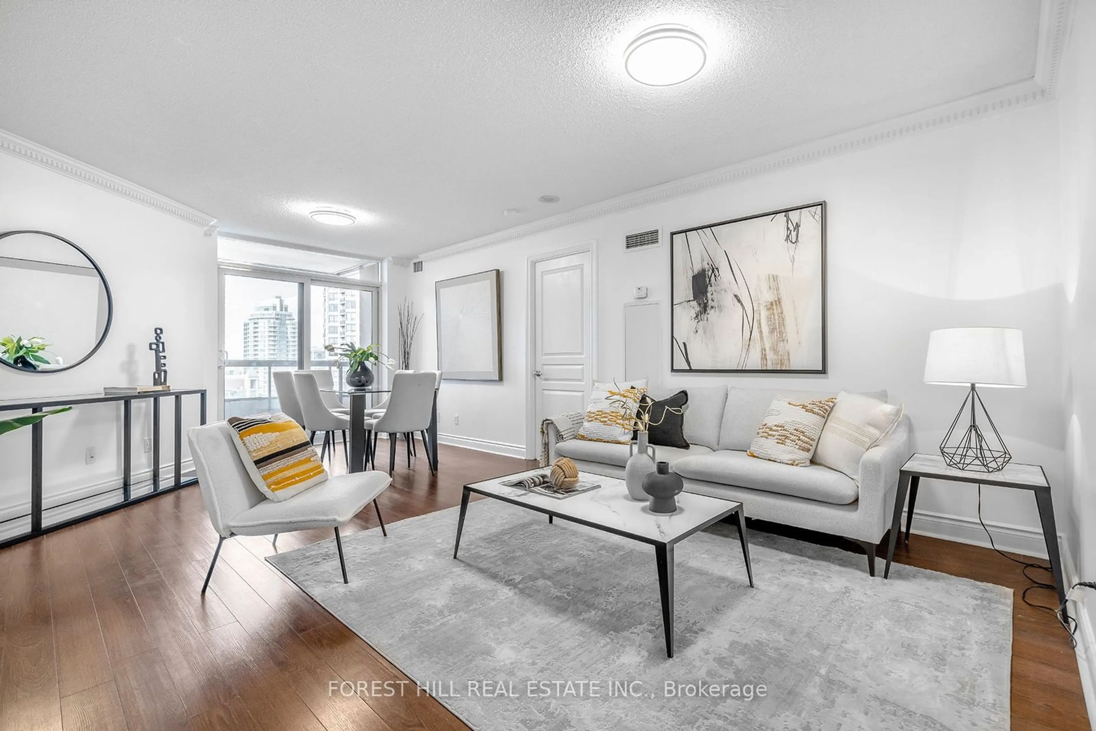 Living room for 5 Northtown Way #2110, Toronto Ontario M2N 7A1