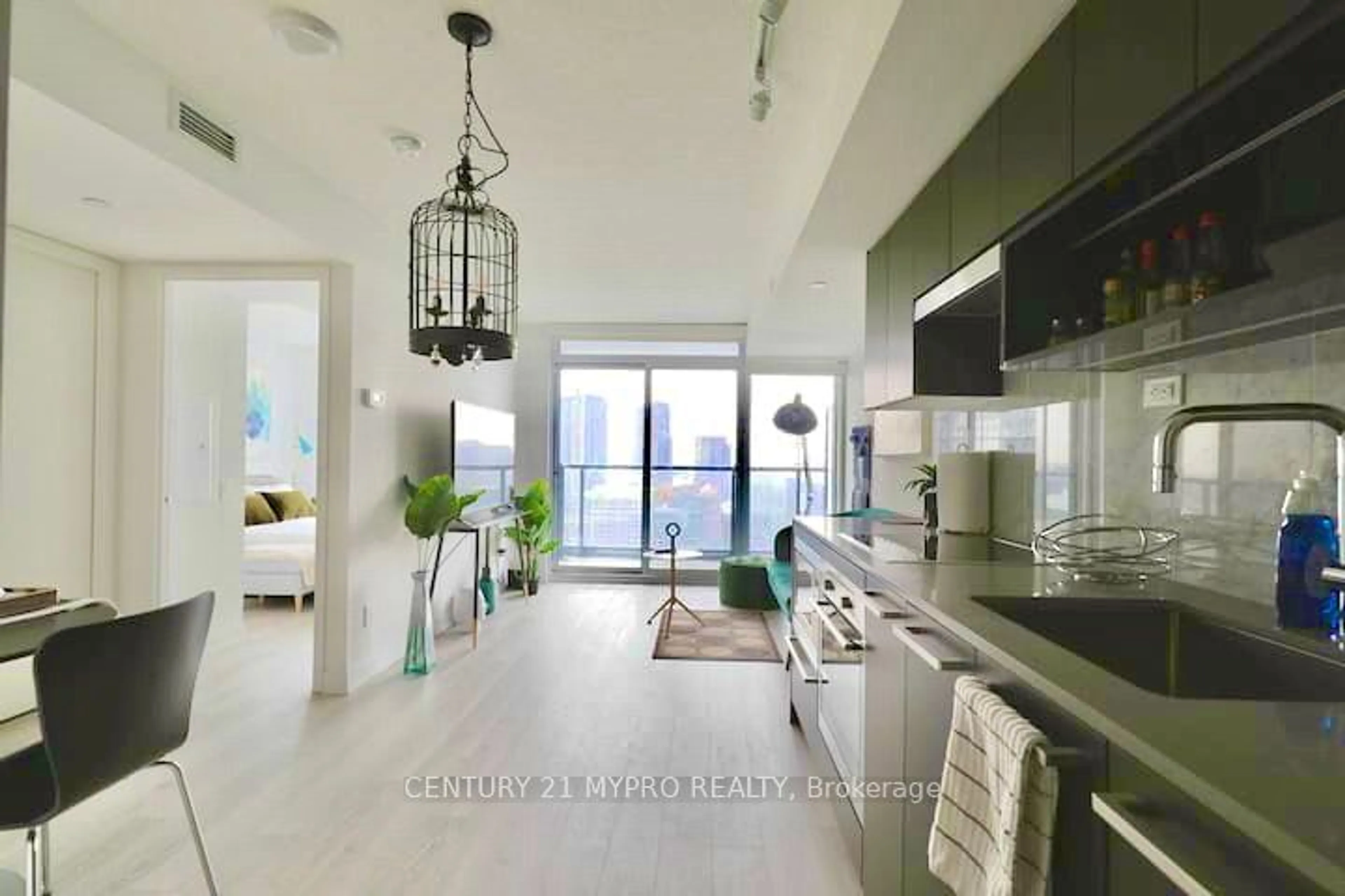 Contemporary kitchen for 70 Queens Wharf Rd #2703, Toronto Ontario M5V 0J2