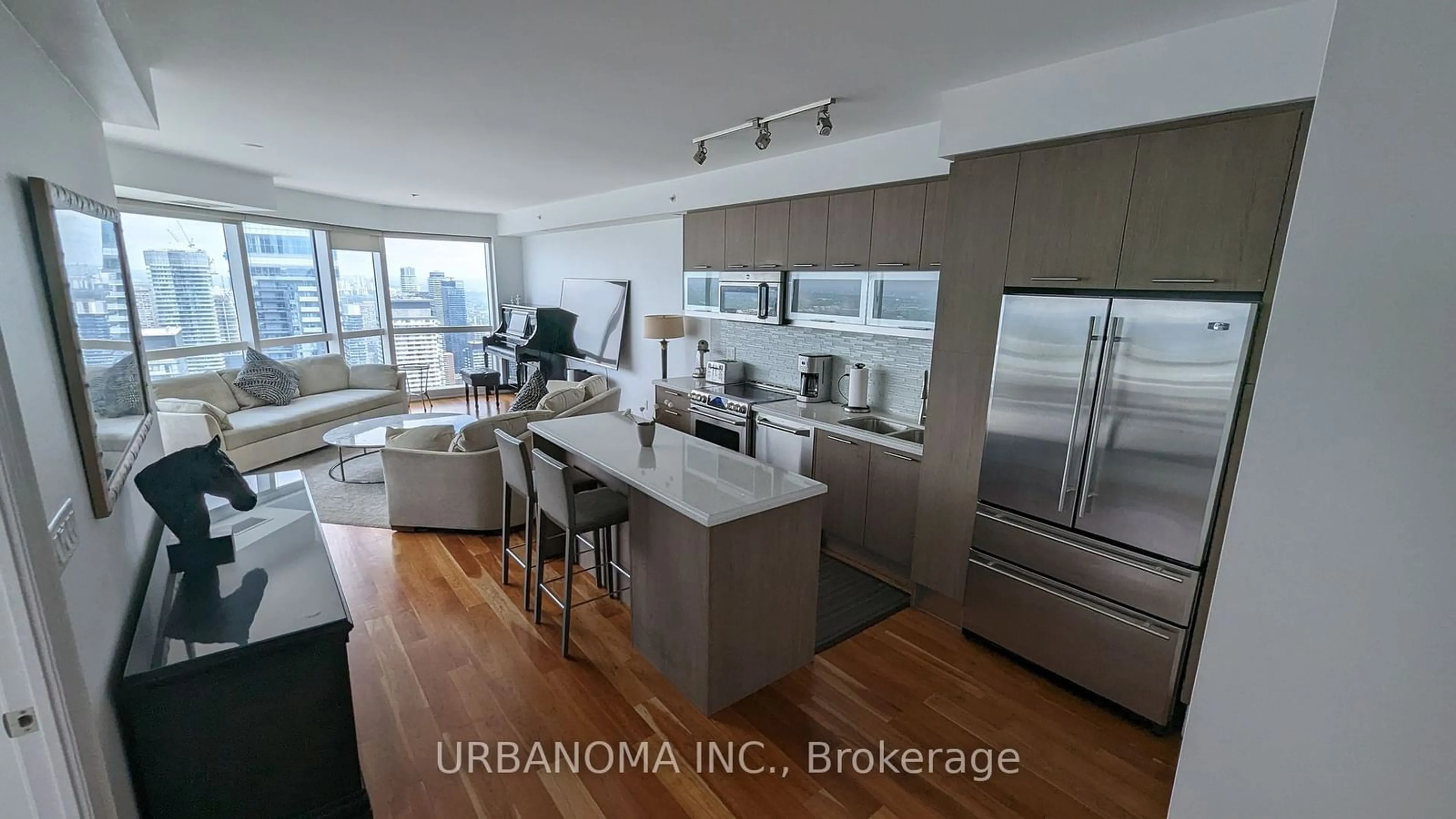 Contemporary kitchen for 388 Yonge St #6116, Toronto Ontario M5B 0A4