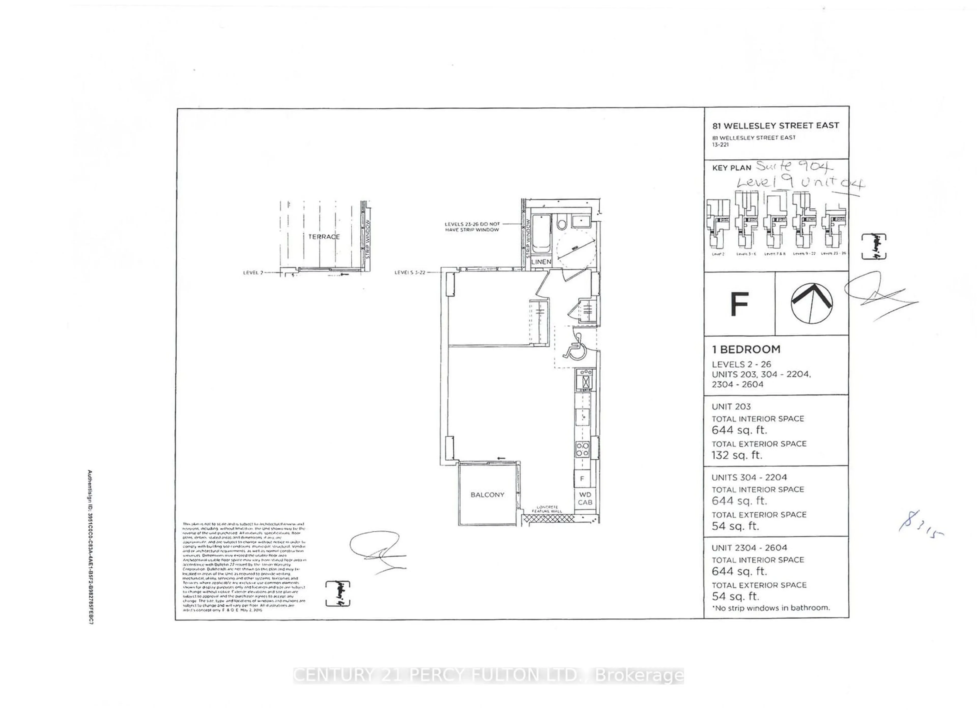 Floor plan for 81 Wellesley St #904, Toronto Ontario M4Y 0C5