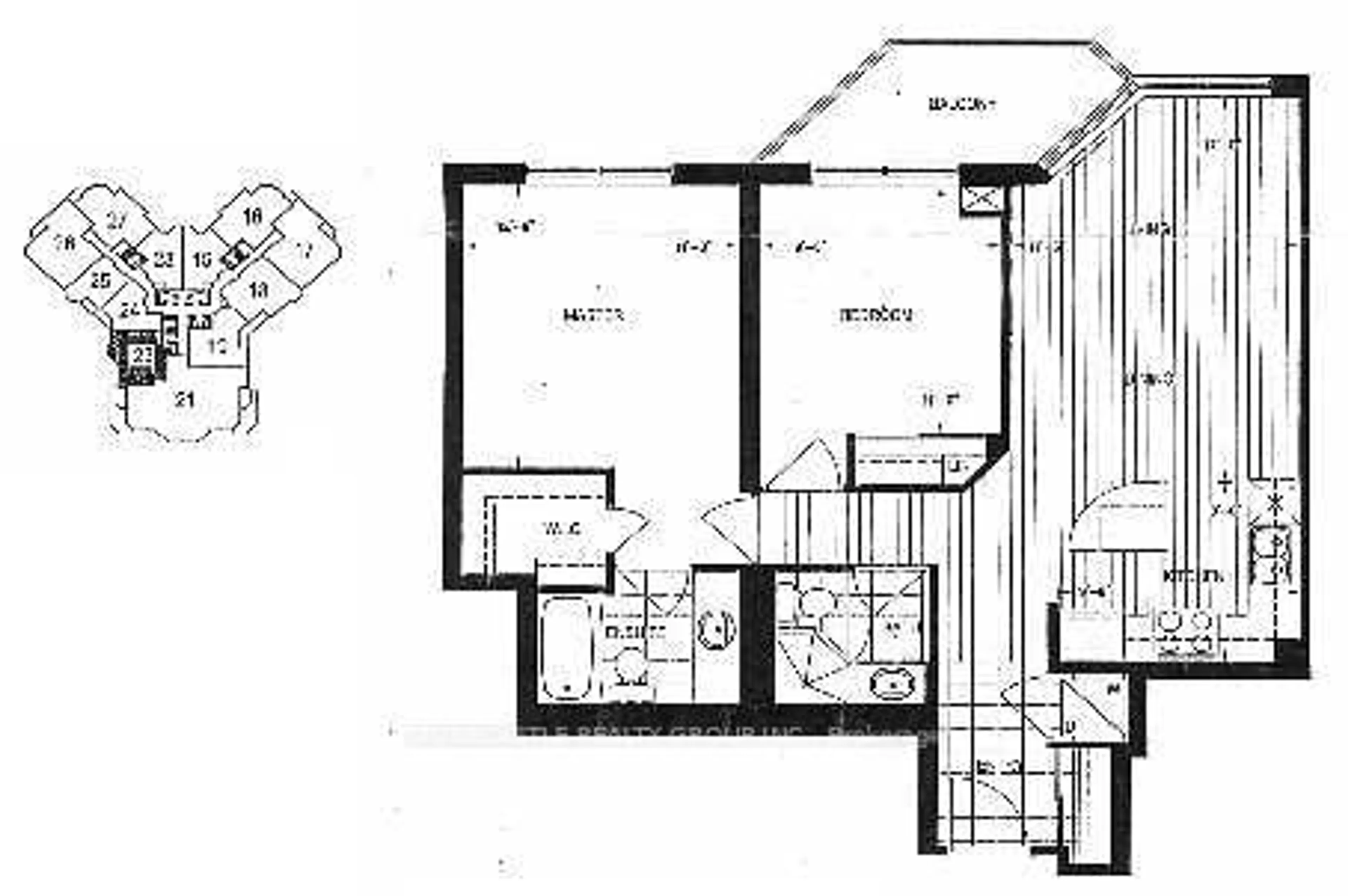 Floor plan for 80 Harrison Garden Blvd #1523, Toronto Ontario M2N 7E3