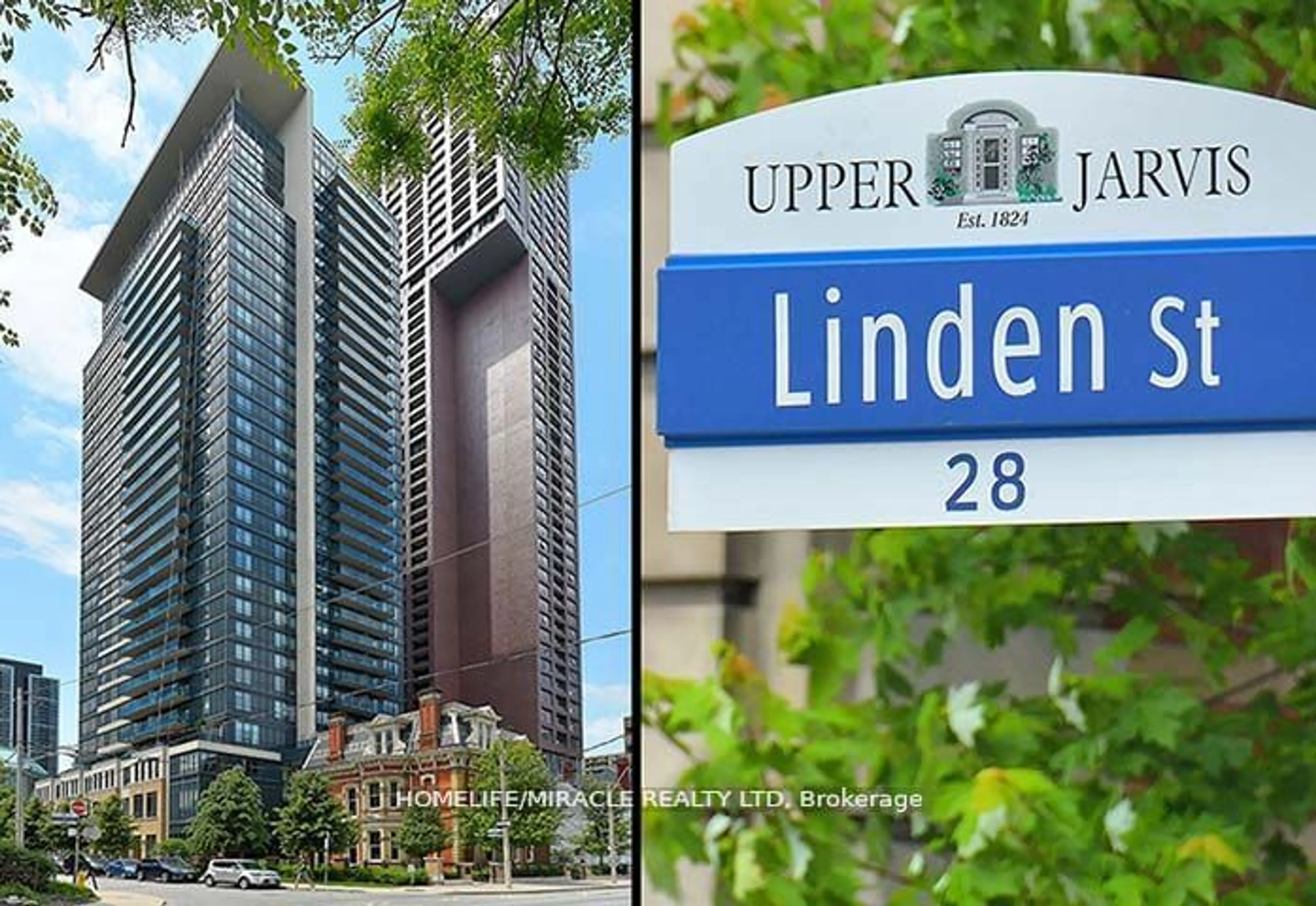 Indoor foyer for 28 Linden St #406, Toronto Ontario M4Y 0A4