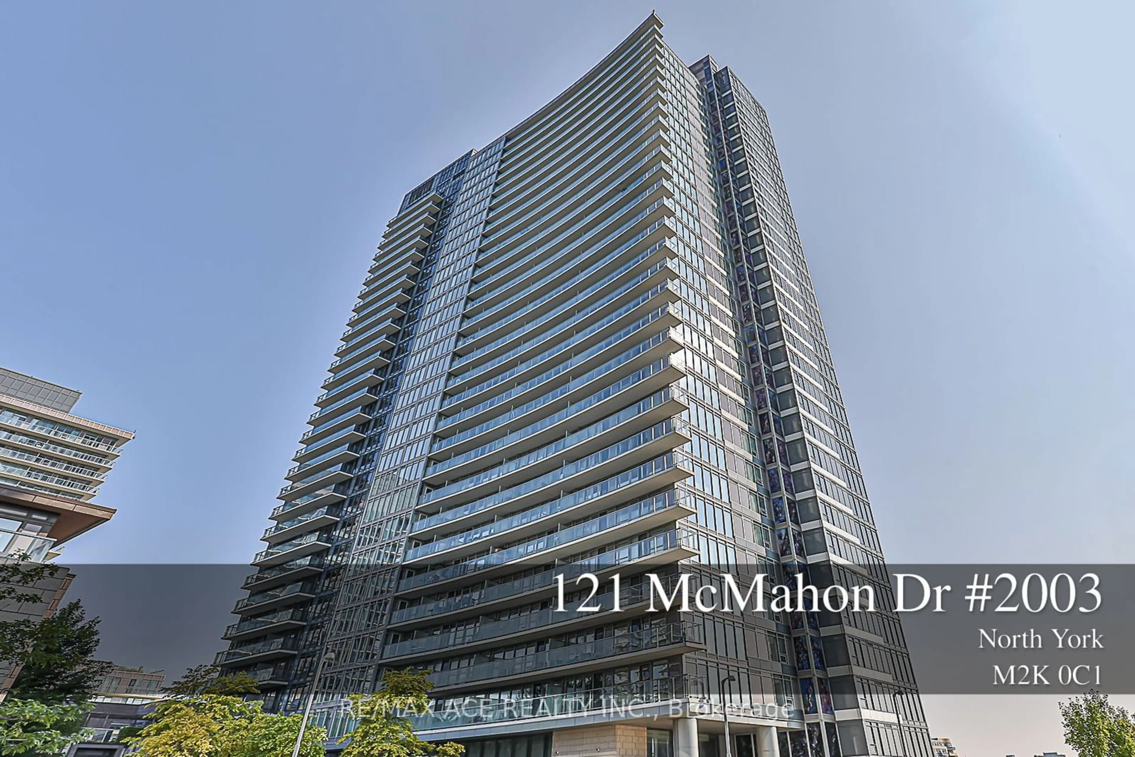 A pic from exterior of the house or condo for 121 Mcmahon Dr #2003, Toronto Ontario M2K 0C1