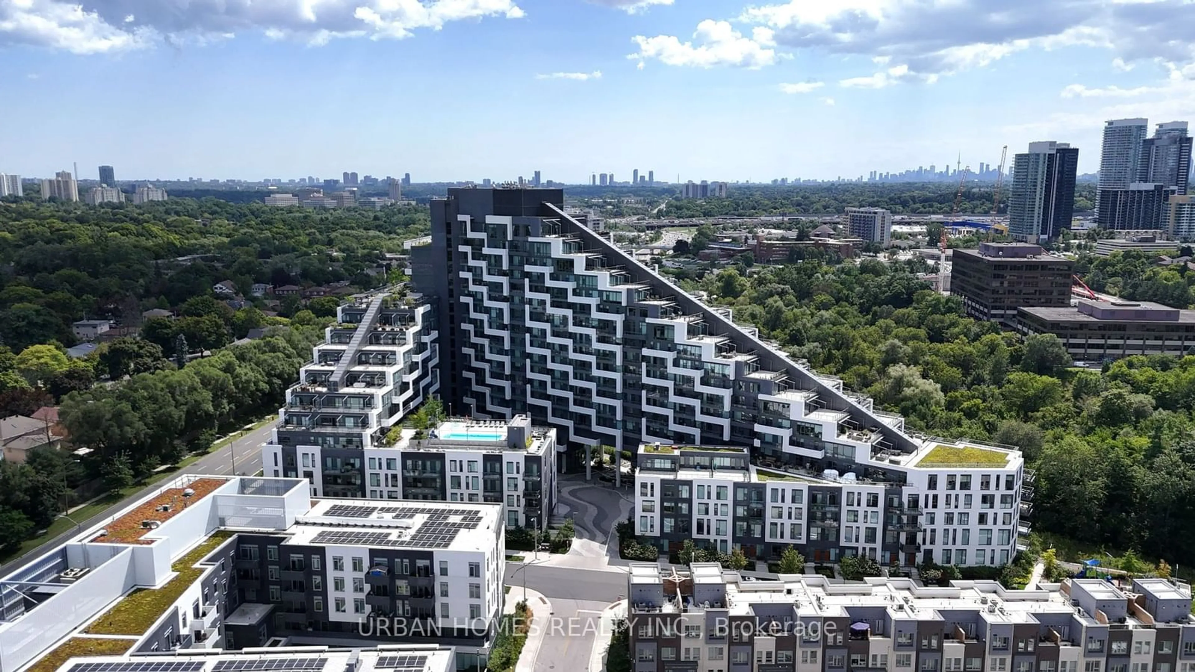 A pic from exterior of the house or condo, the view of city buildings for 25 Adra Grado Way #262, Toronto Ontario M2J 0H6