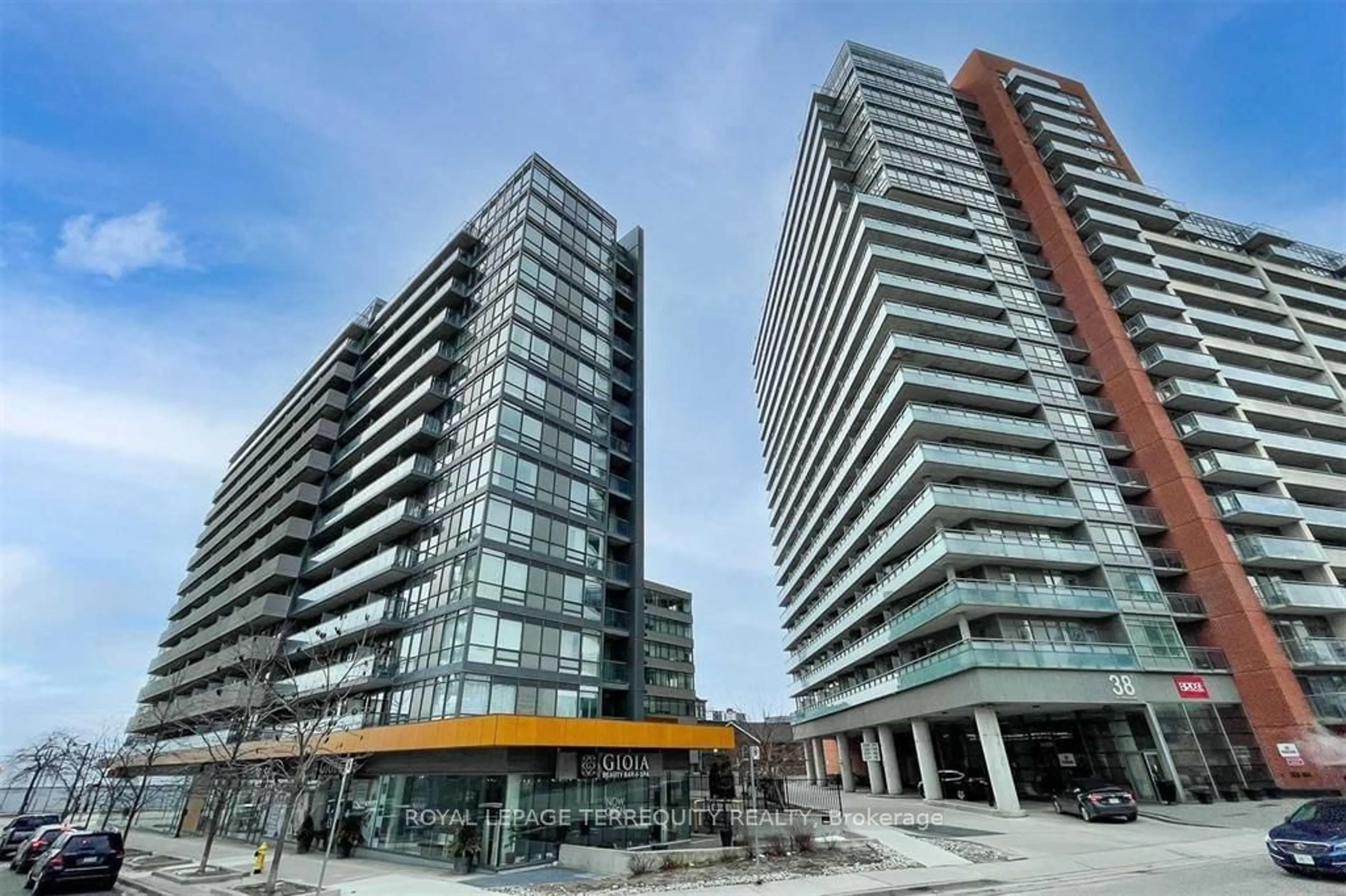 A pic from exterior of the house or condo for 20 Joe Shuster Way #808, Toronto Ontario M6K 0A3