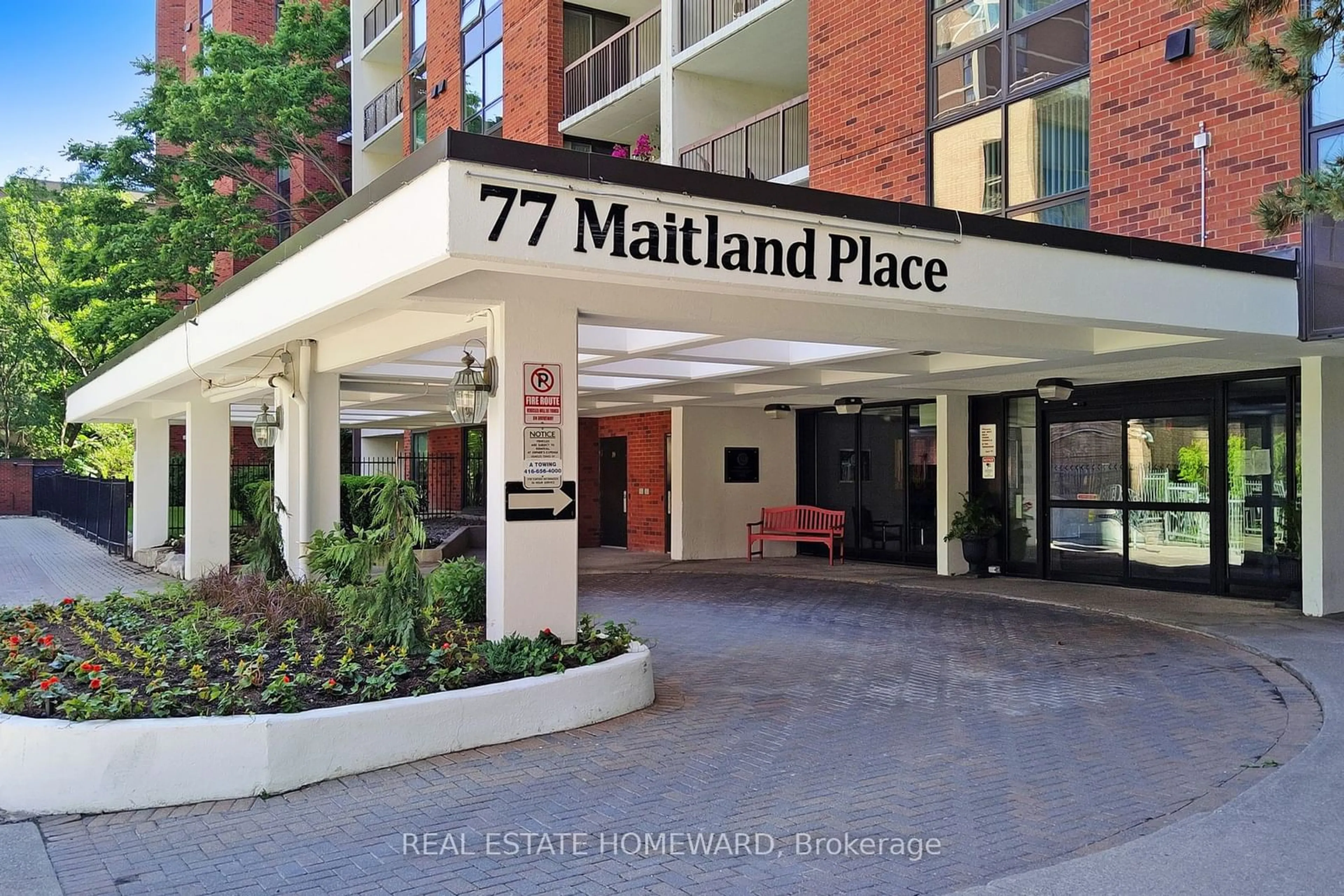 A pic from exterior of the house or condo for 77 Maitland Pl #120, Toronto Ontario M4Y 2V6