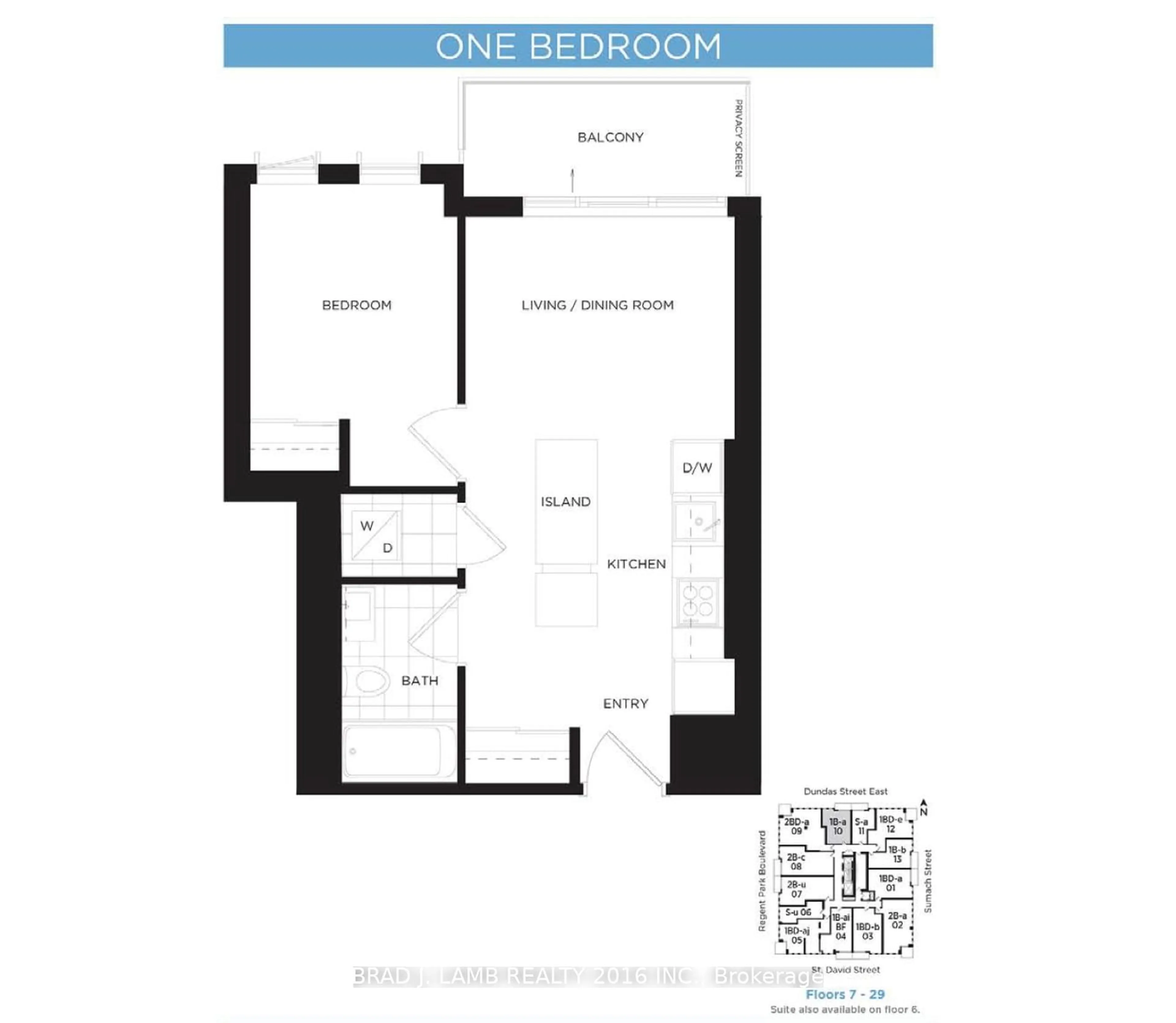 Floor plan for 55 Regent Park Blvd #2110, Toronto Ontario M5A 0C2