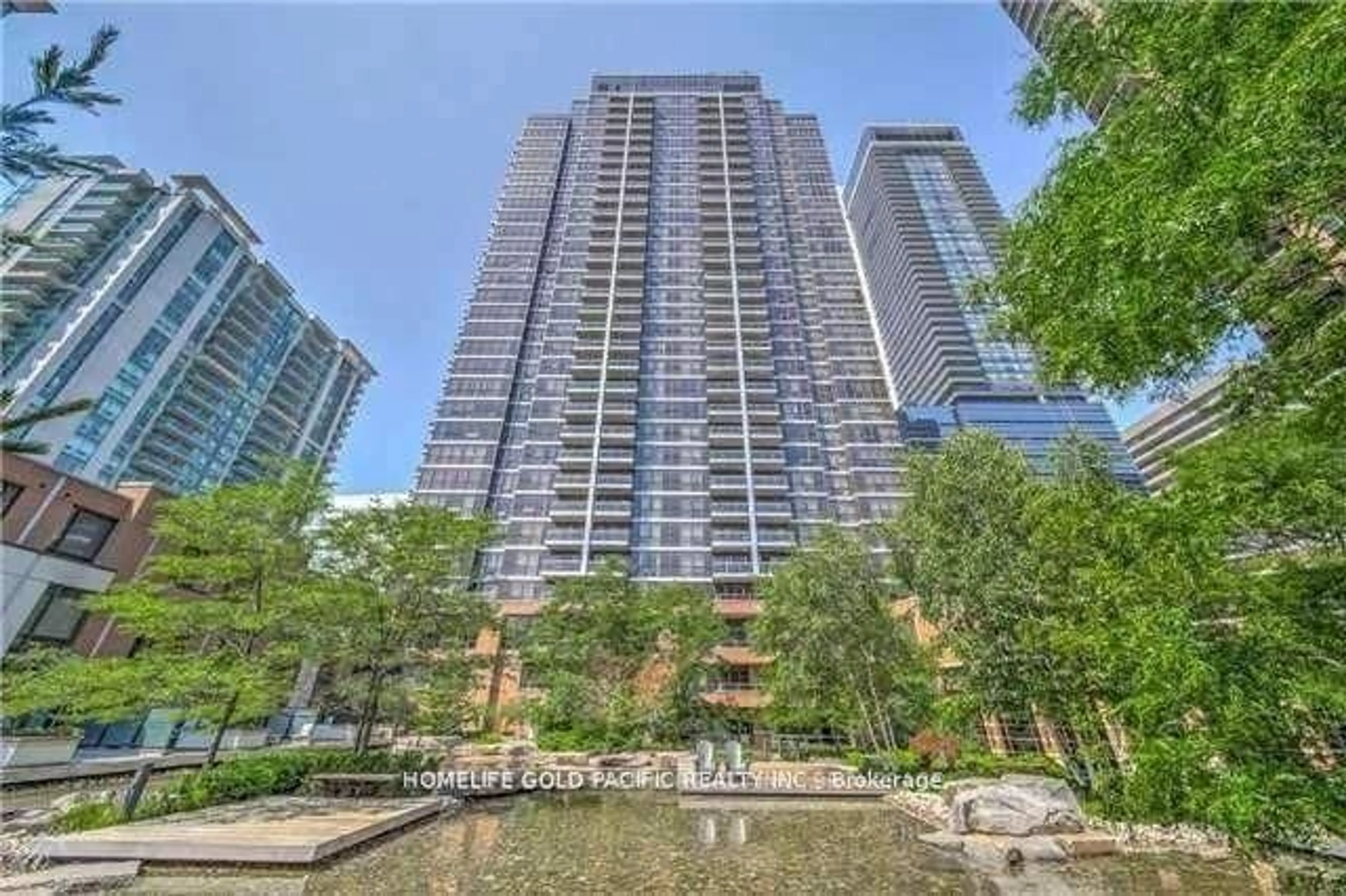 A pic from exterior of the house or condo, the view of city buildings for 23 Sheppard Ave #1903, Toronto Ontario M2N 0C8