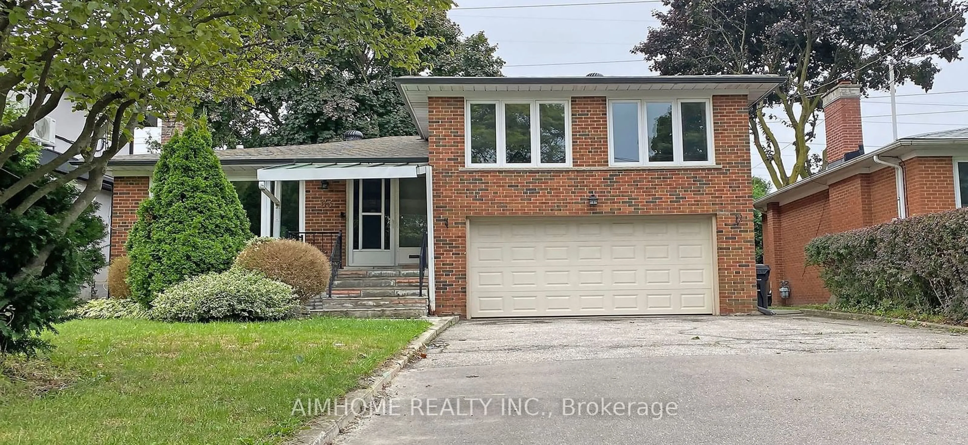 Home with brick exterior material for 63 Bowerbank Dr, Toronto Ontario M2M 1Z9