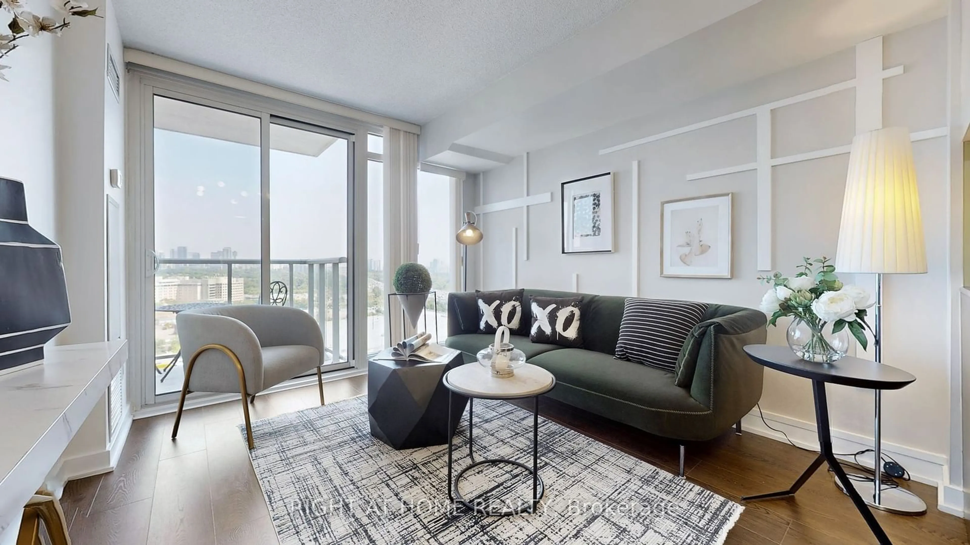 Living room for 121 Mcmahon Dr #1806, Toronto Ontario M2K 0C2