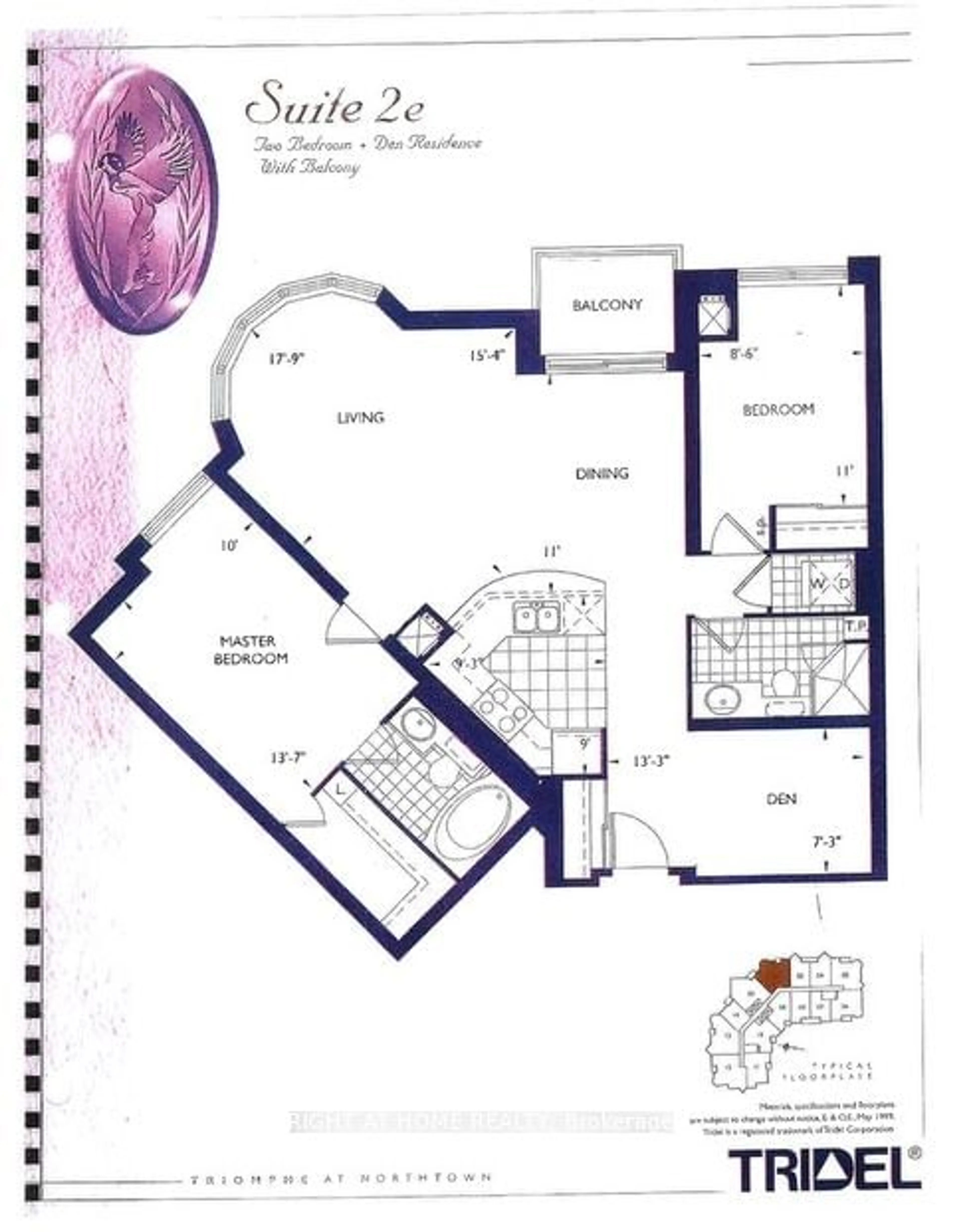 Floor plan for 5 Northtown Way #702, Toronto Ontario M2N 7A1