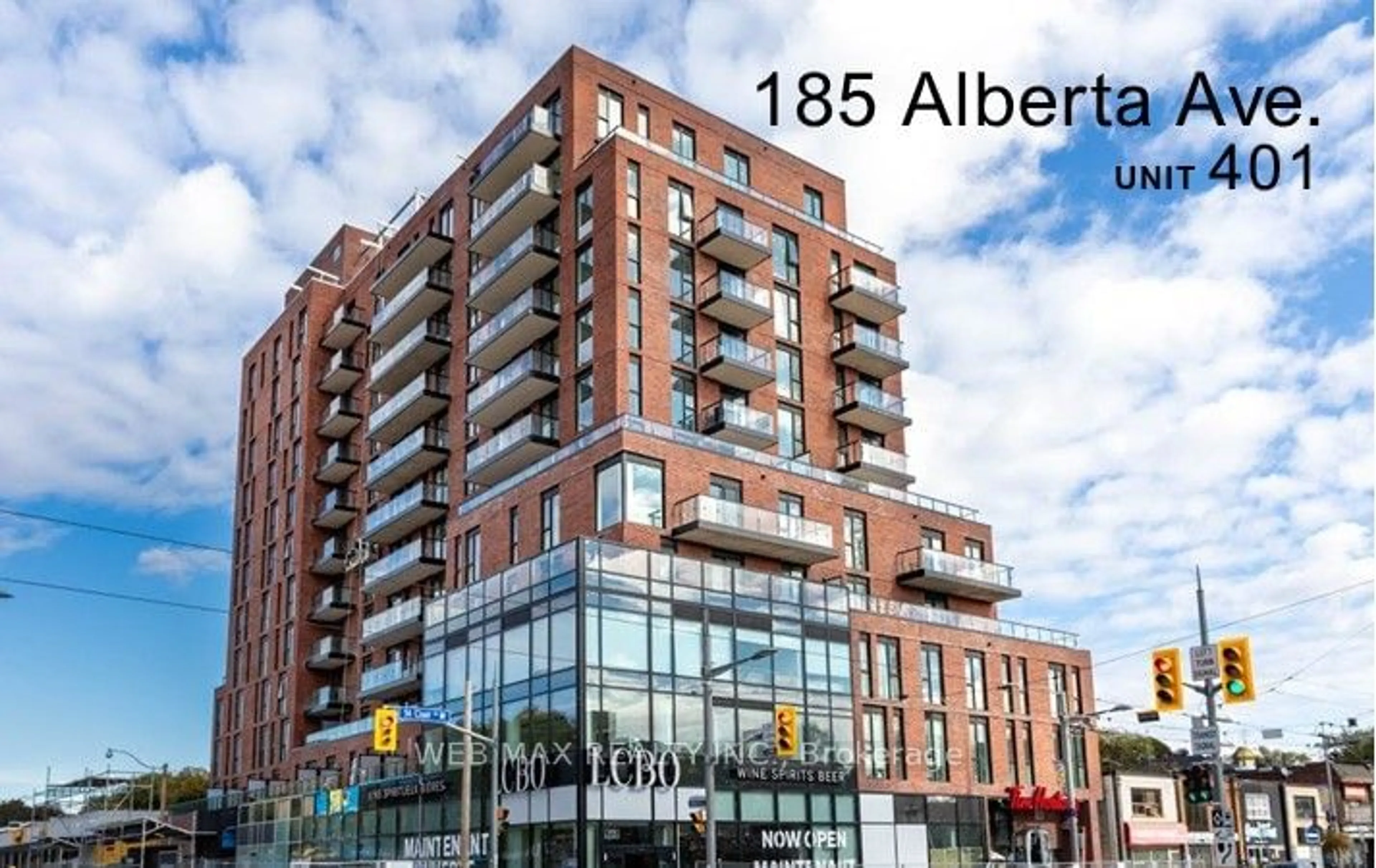 A pic from exterior of the house or condo for 185 Alberta Ave #401, Toronto Ontario M6C 0A5