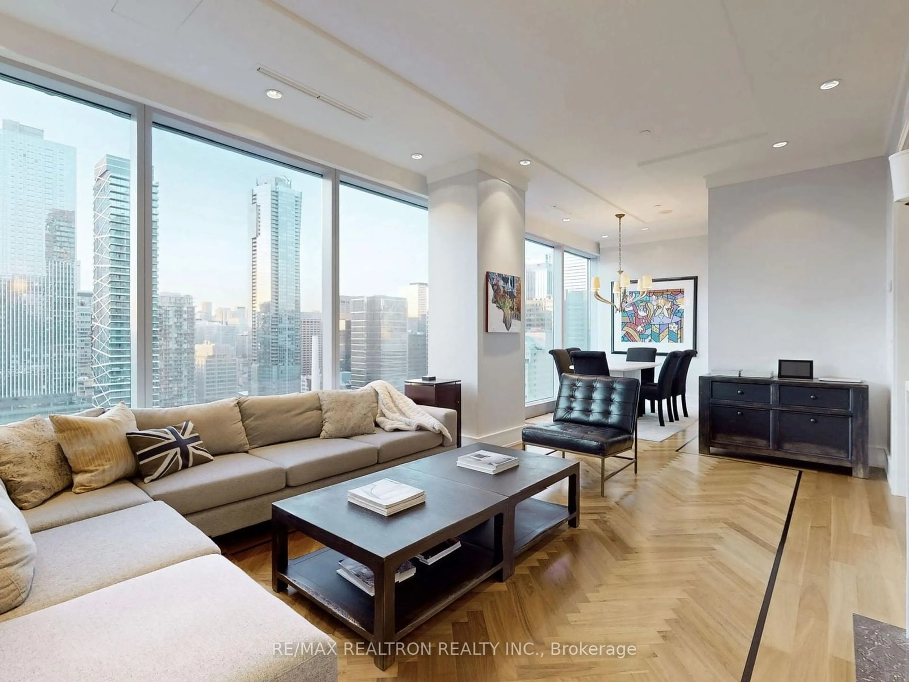 Living room for 183 Wellington St #2302, Toronto Ontario M5V 0A1