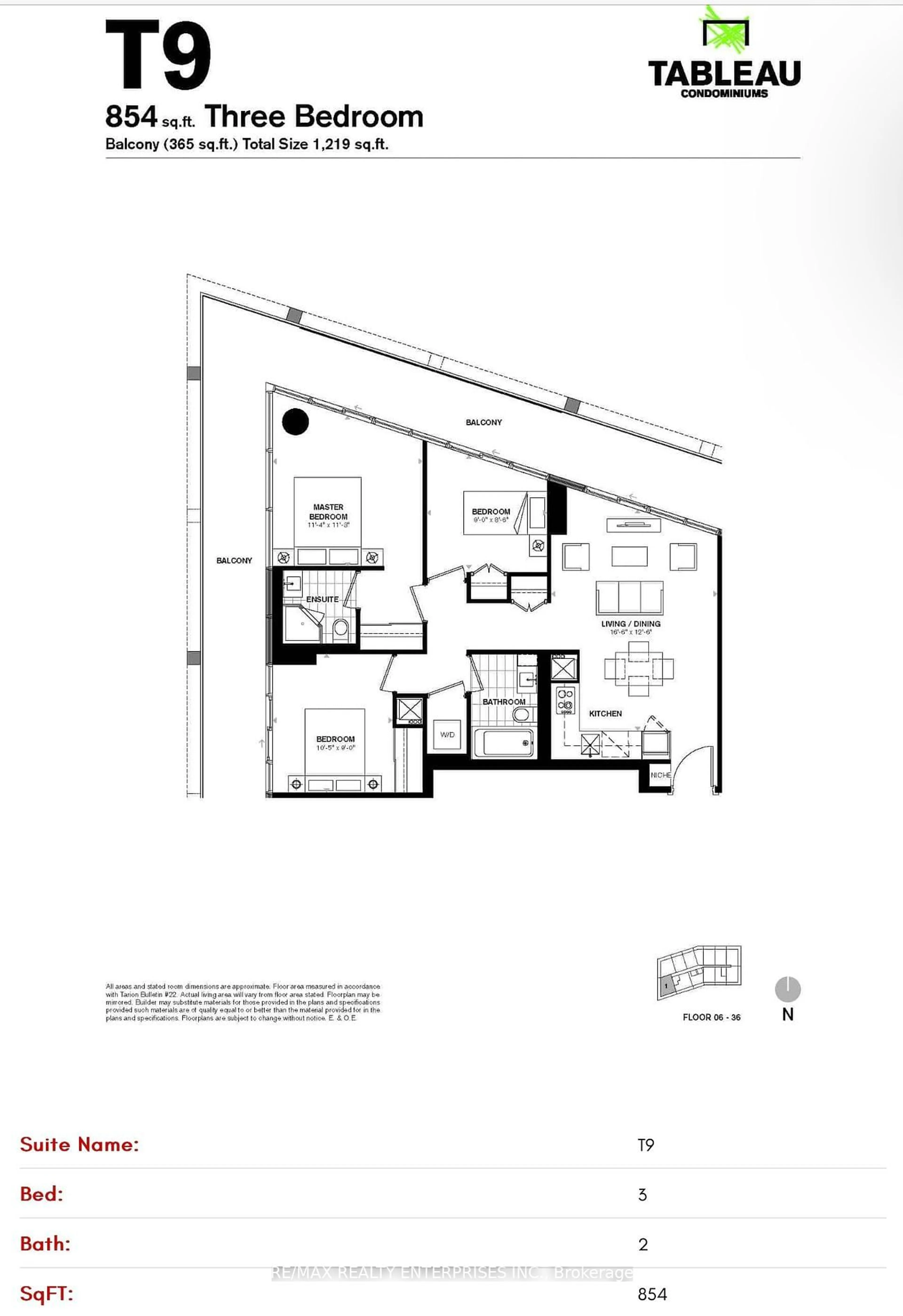 Floor plan for 125 Peter St #1301, Toronto Ontario M5V 0M2