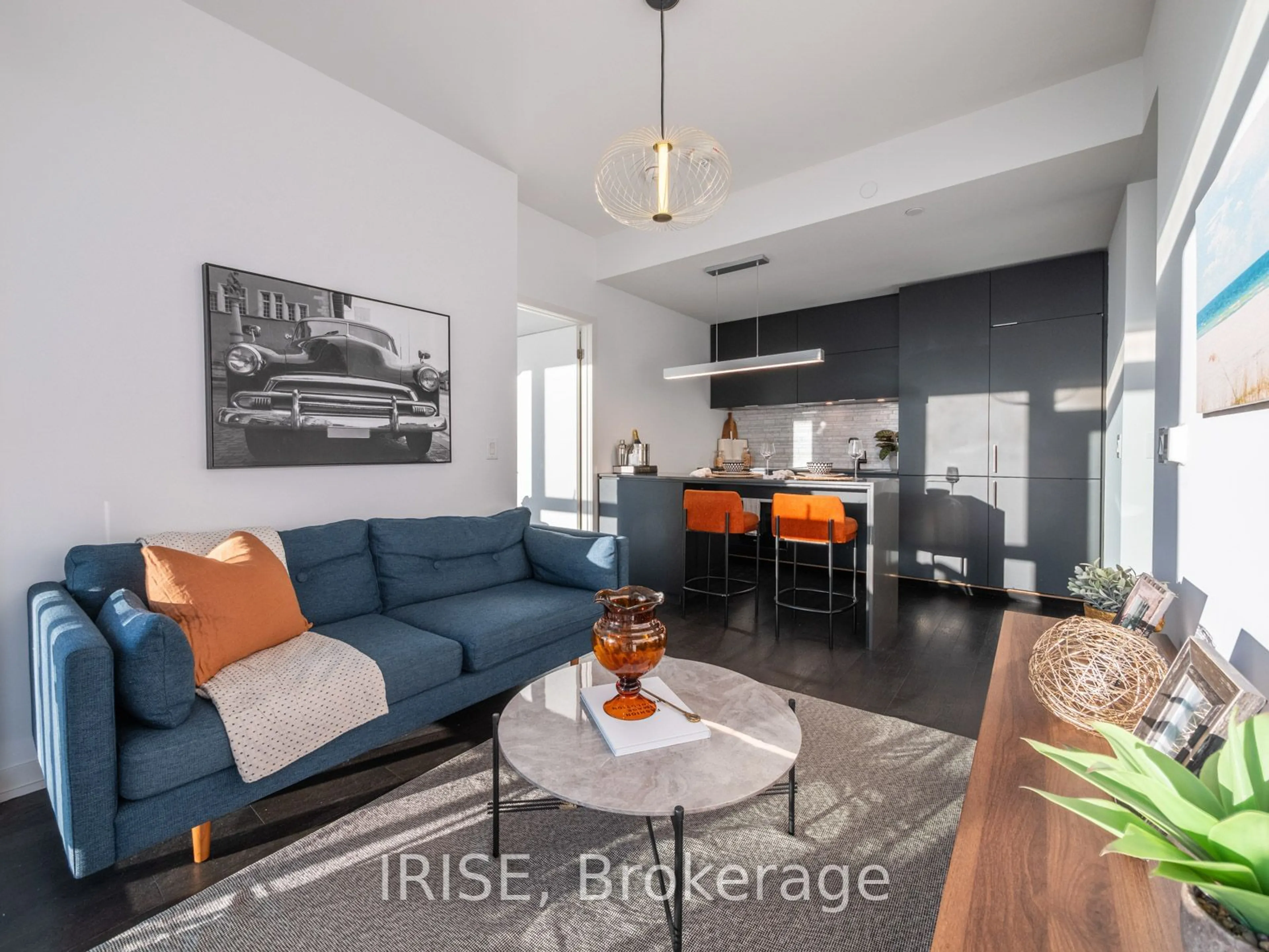 Living room for 20 Richardson St #2207, Toronto Ontario M5A 4J9