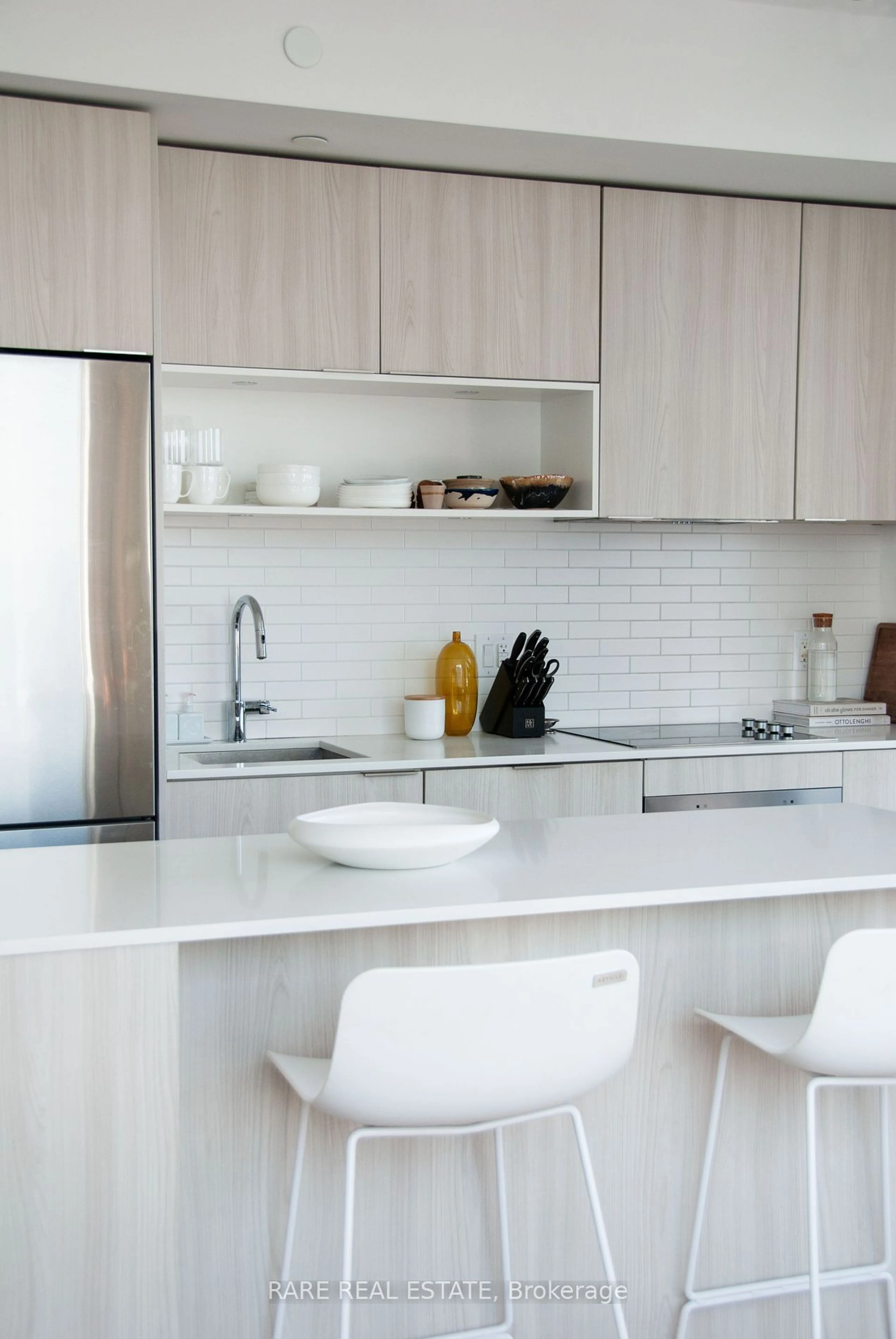 Contemporary kitchen for 20 Tubman Ave #2404, Toronto Ontario M5A 0M8