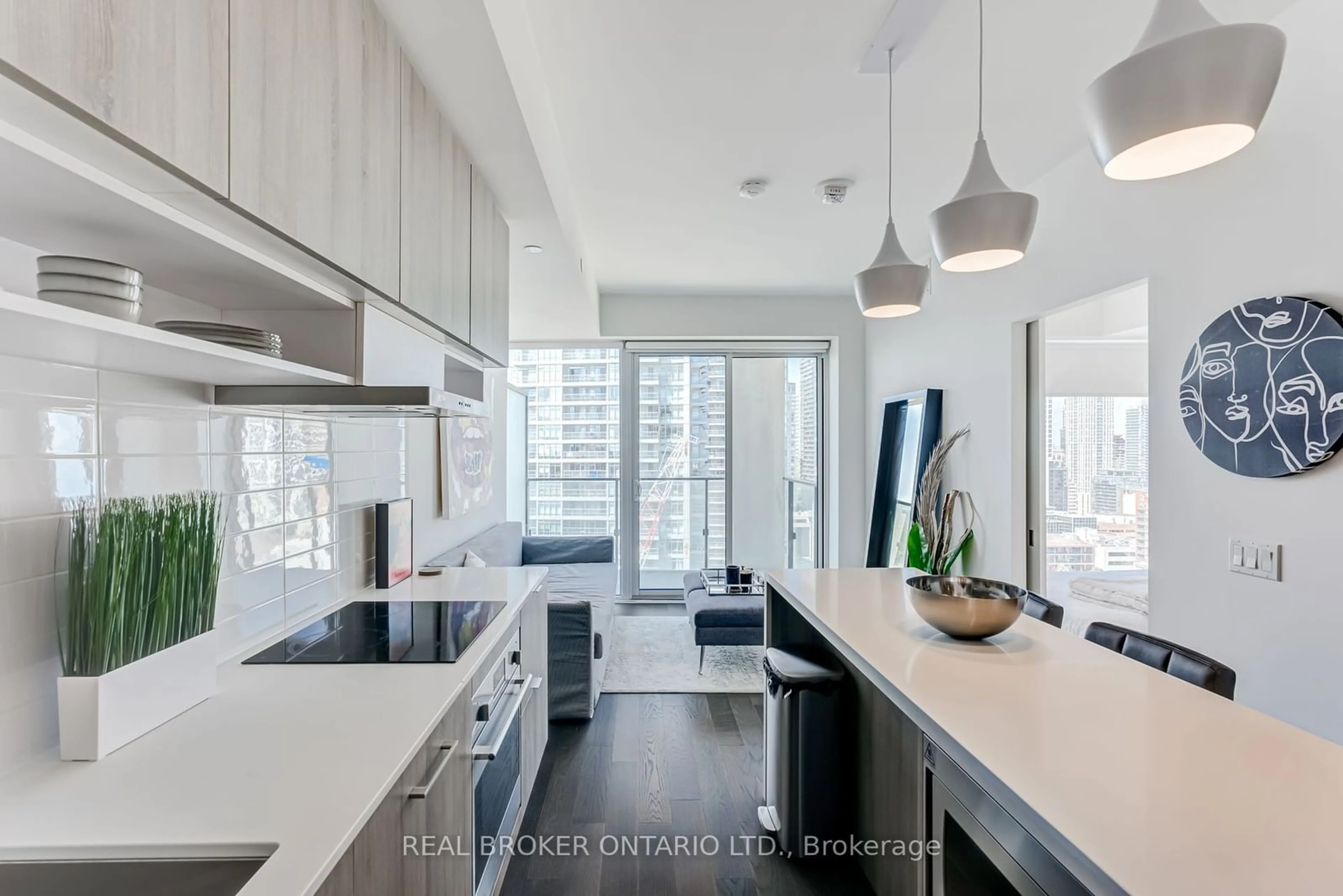 Contemporary kitchen for 5 Soudan Ave #2808, Toronto Ontario M4S 1V5