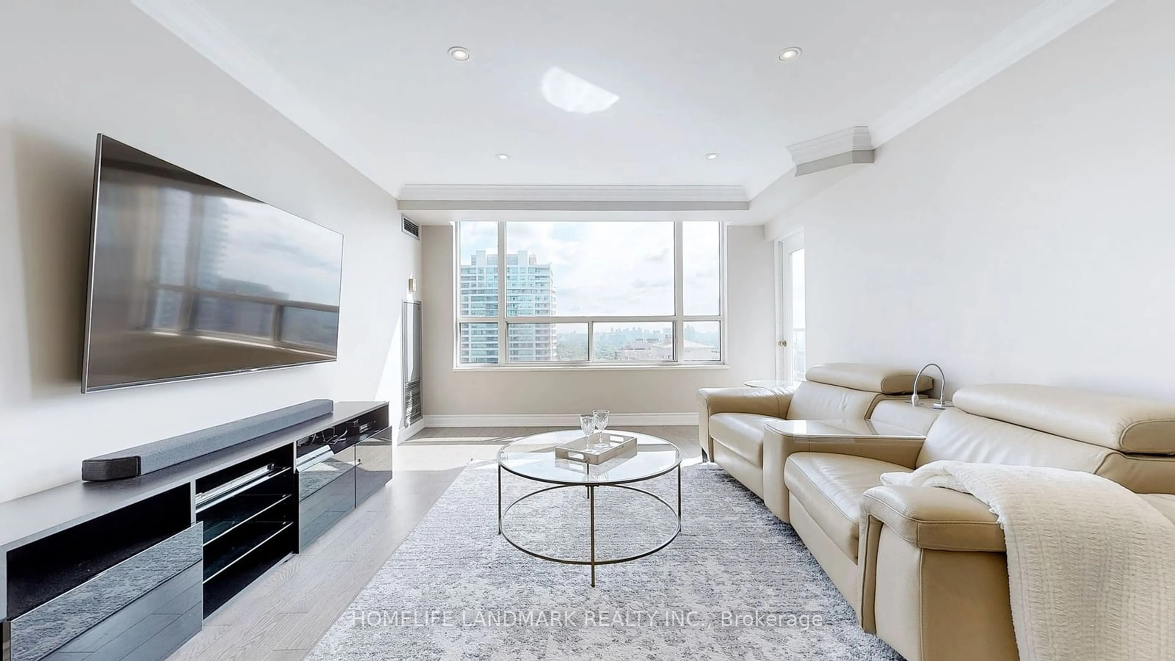 Living room for 100 Upper Madison Ave #2806, Toronto Ontario M2N 6M4