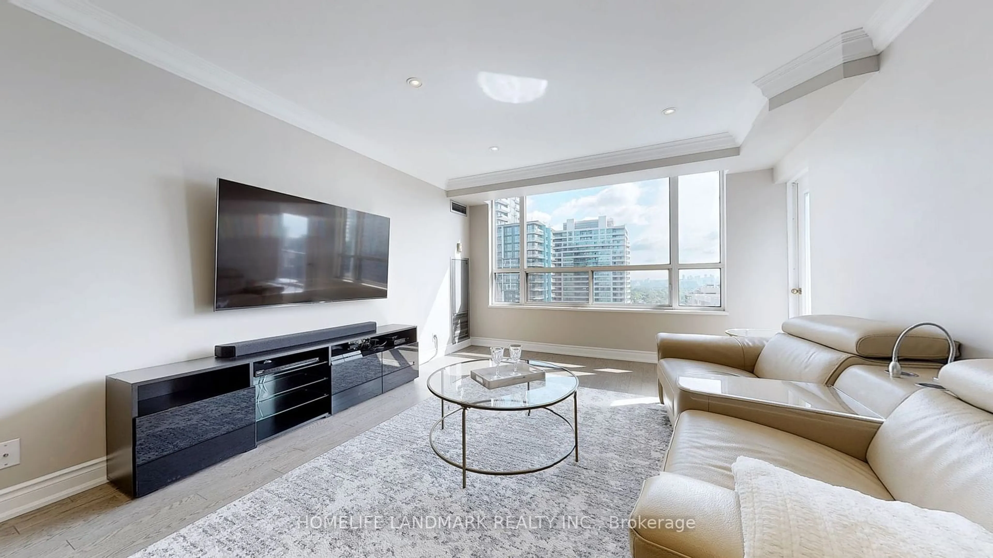 Living room for 100 Upper Madison Ave #2806, Toronto Ontario M2N 6M4