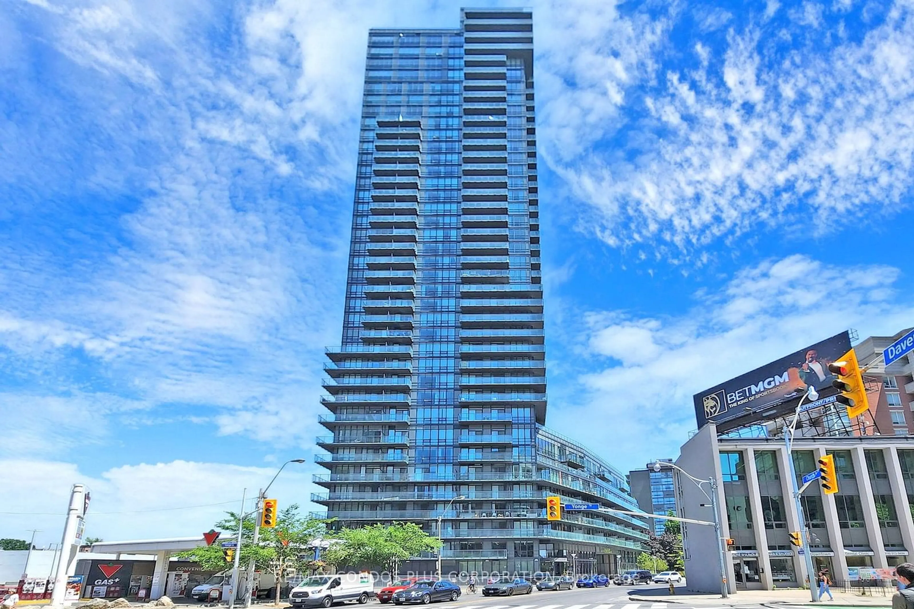 A pic from exterior of the house or condo, the front or back of building for 825 Church St #3807, Toronto Ontario M4W 3Z4