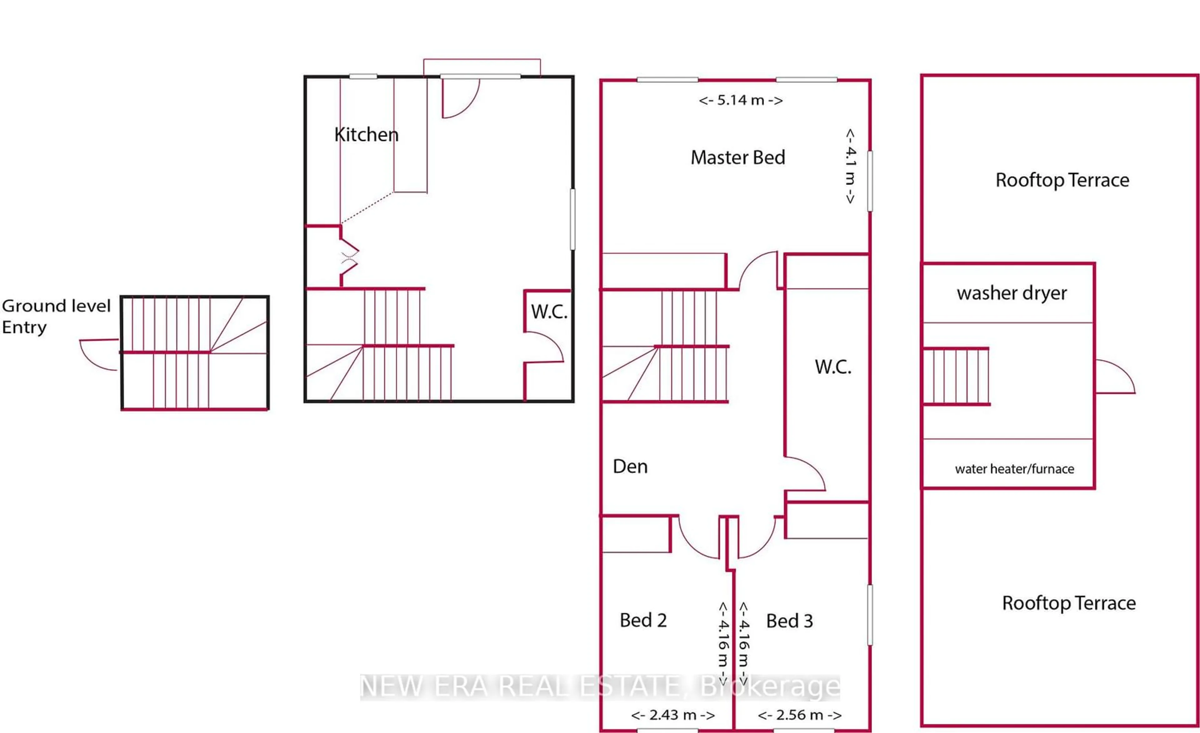 Floor plan for 60 Carr St #11, Toronto Ontario M5T 1B7