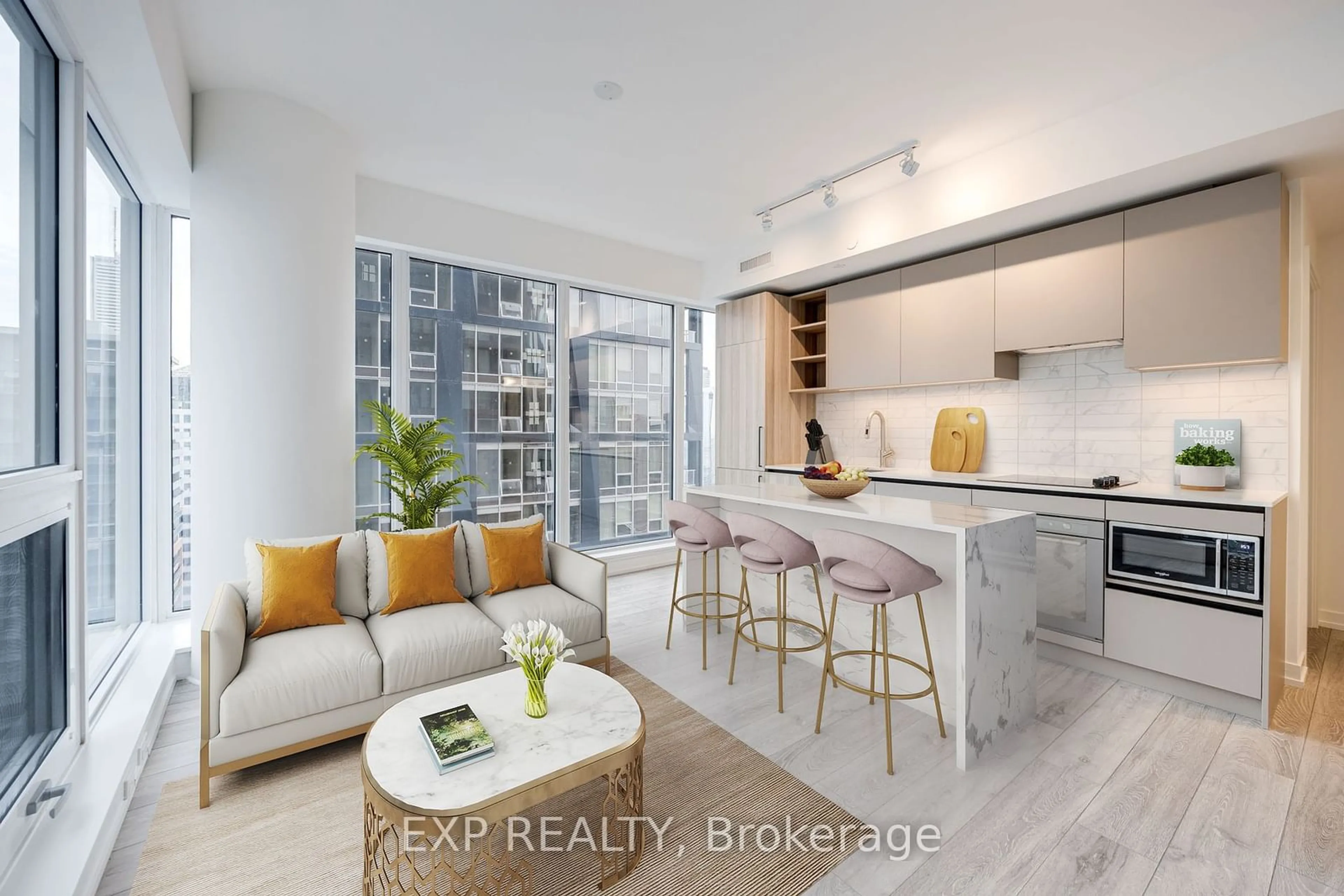 Open concept kitchen, unknown for 55 Mercer St #3509, Toronto Ontario M5V 0W4