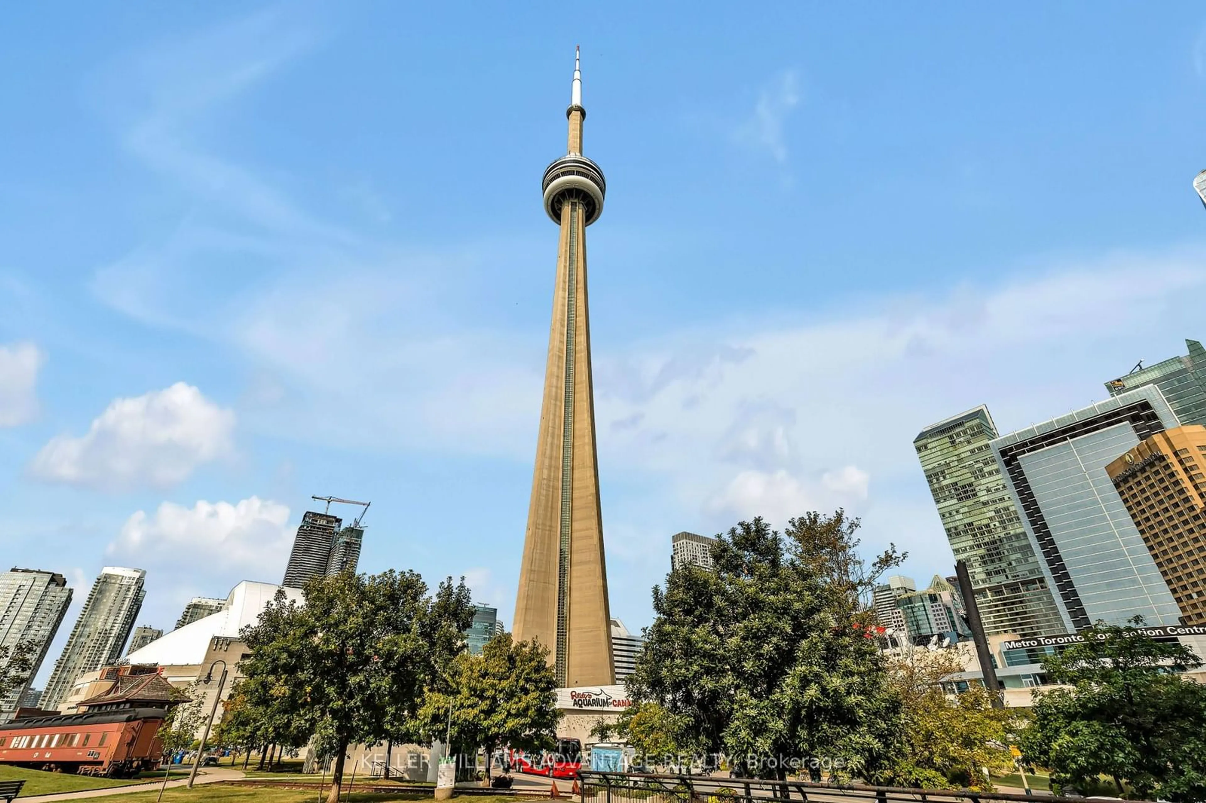 A pic from exterior of the house or condo, the view of city buildings for 51 Lower Simcoe St #516, Toronto Ontario M5J 3A2