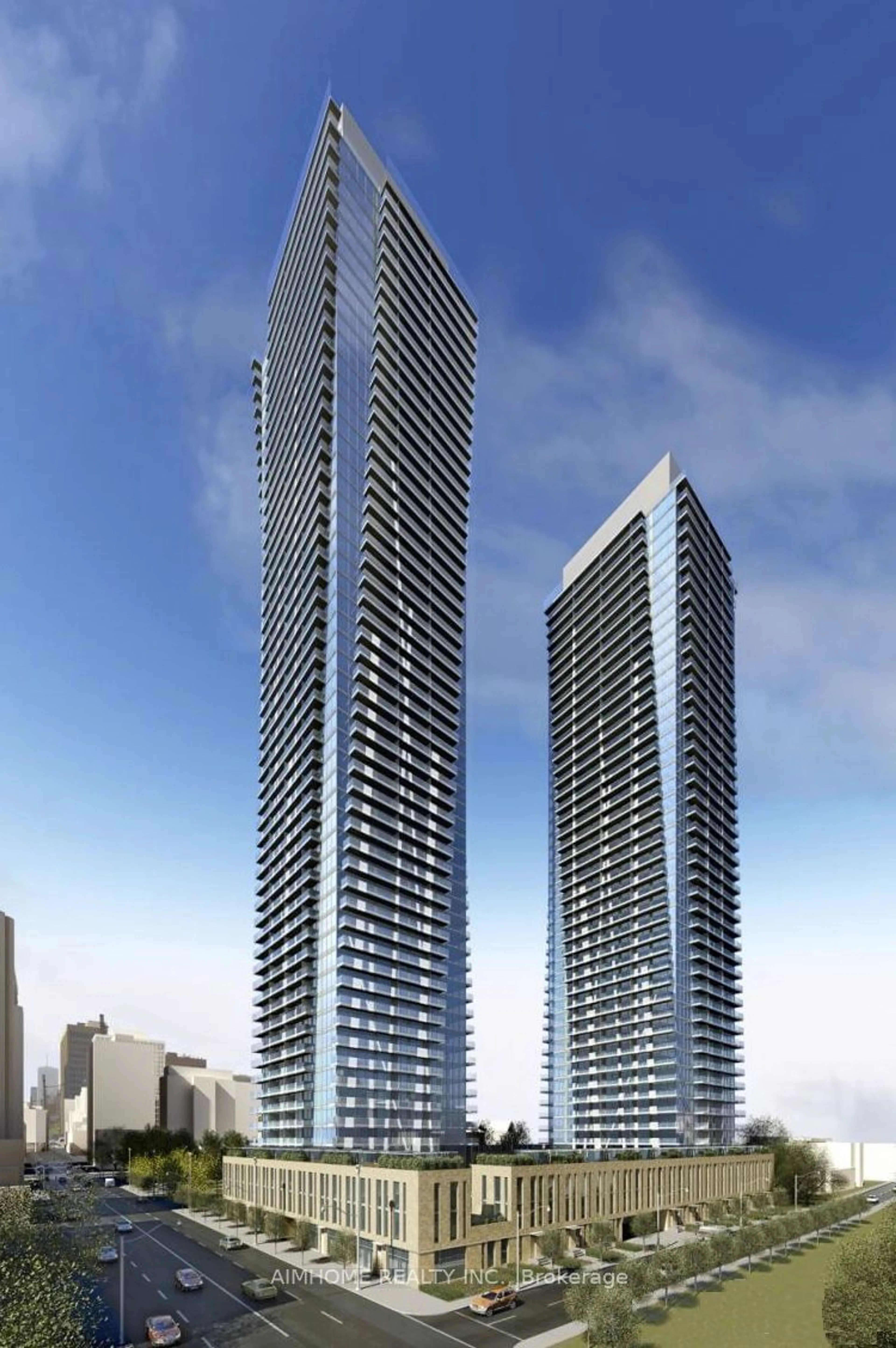 A pic from exterior of the house or condo, the view of city buildings for 65 St Mary St #1902, Toronto Ontario M5S 0A6