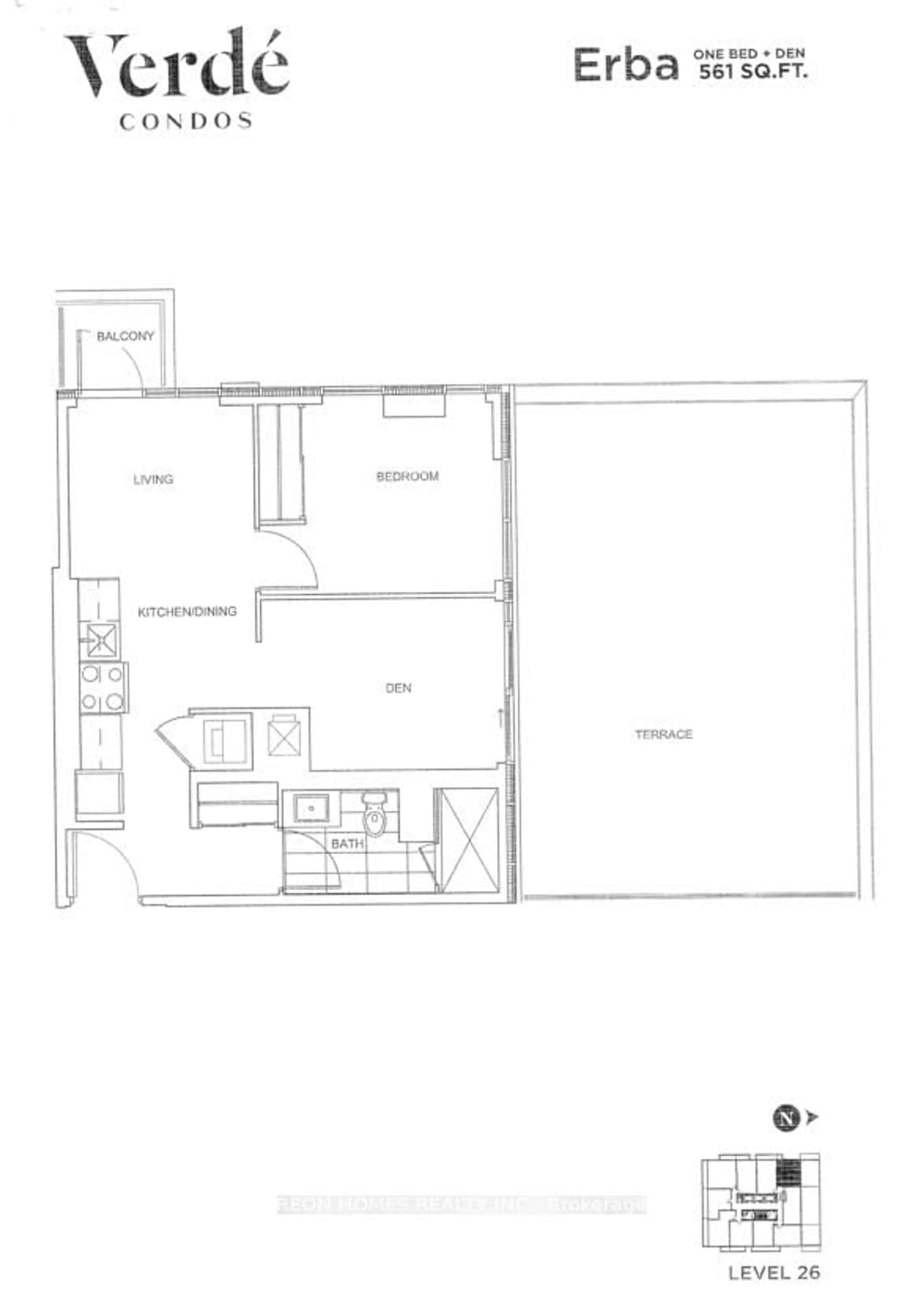 Floor plan for 188 Fairview Mall Dr #2602, Toronto Ontario M2J 0H7