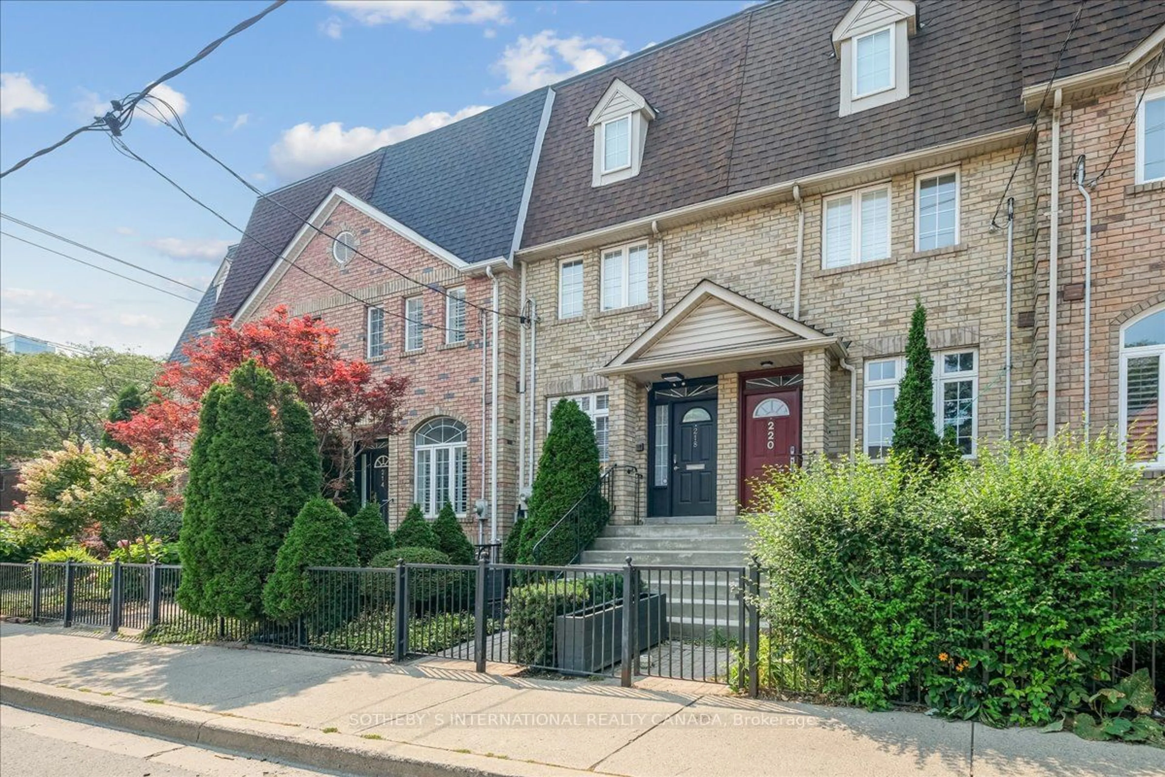 A pic from exterior of the house or condo, the street view for 218 River St, Toronto Ontario M5A 3R1