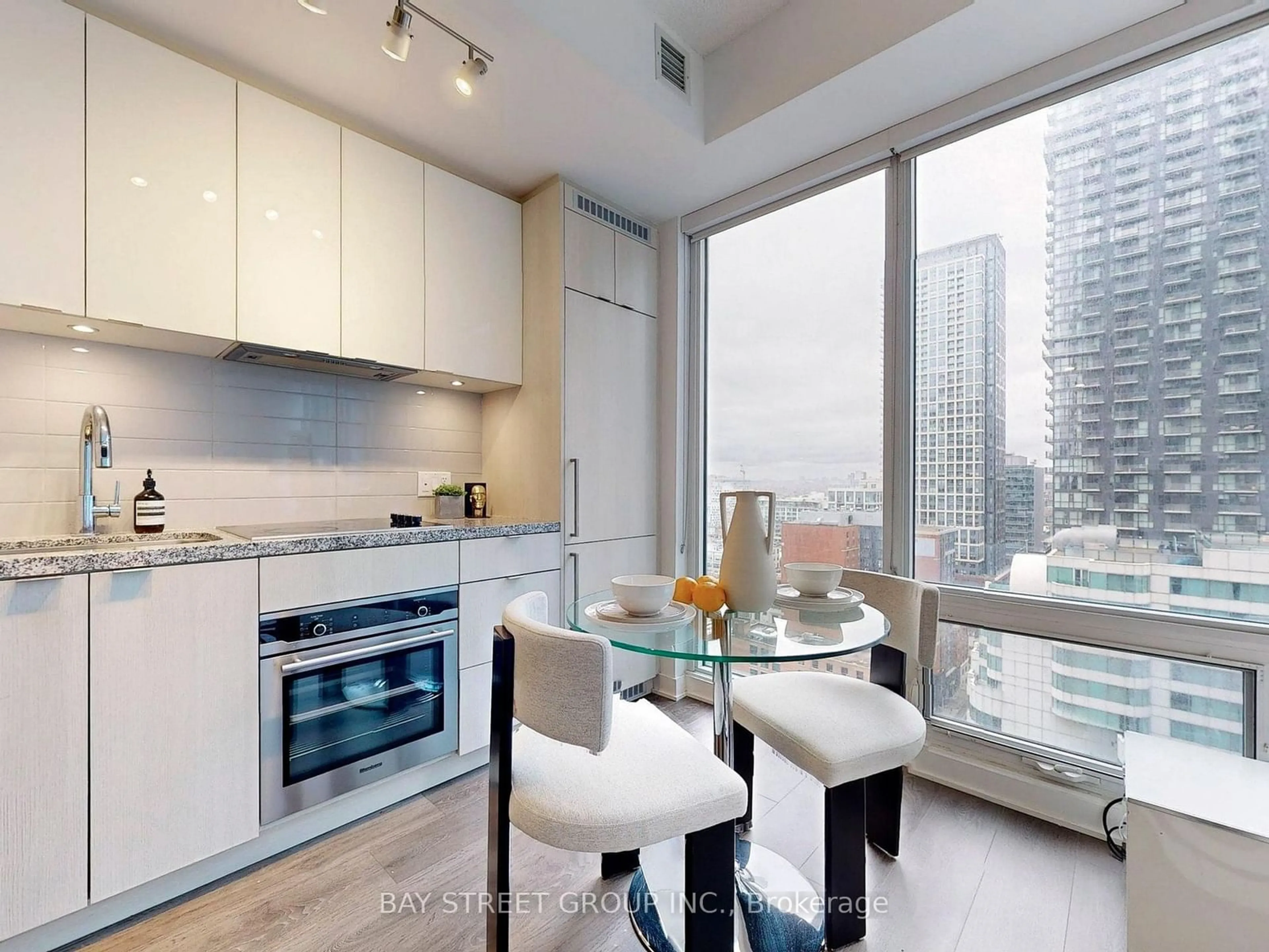 Standard kitchen, wood floors for 115 Blue Jays Way #2311, Toronto Ontario M5V 0N4