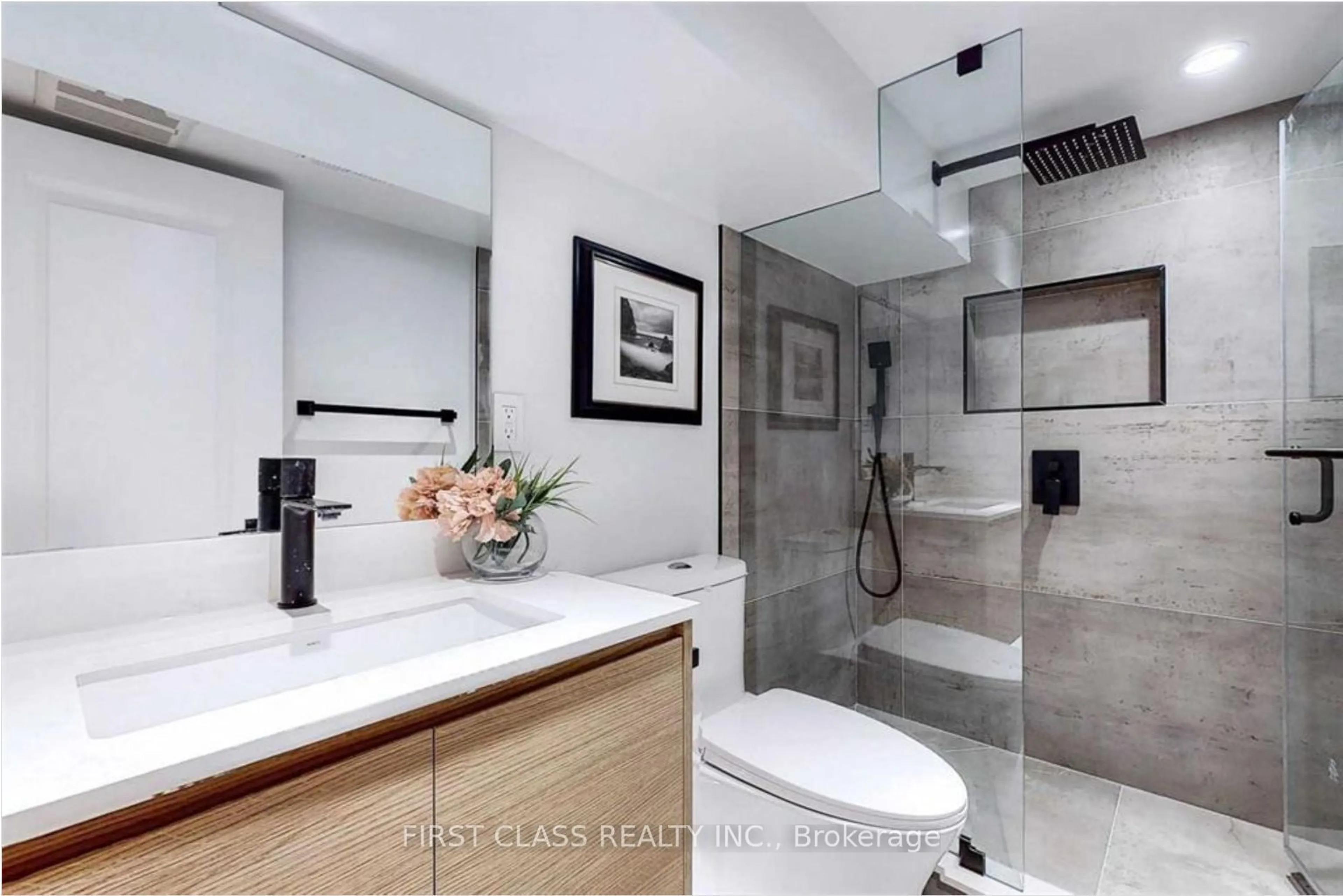 Contemporary bathroom, ceramic floors for 40 Salisbury Ave, Toronto Ontario M4X 1C4