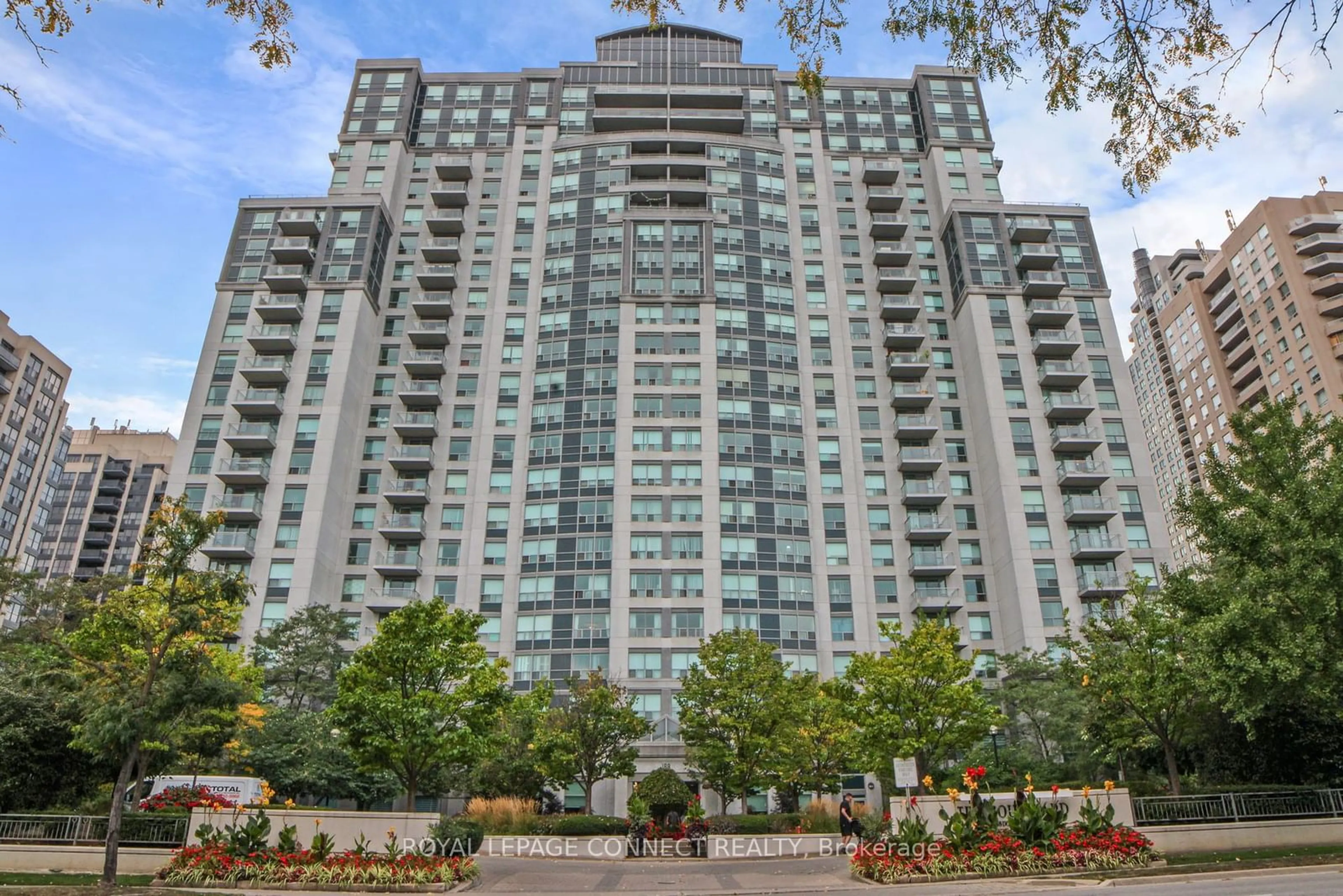 A pic from exterior of the house or condo for 188 Doris Ave ##1802, Toronto Ontario M2N 6Z5