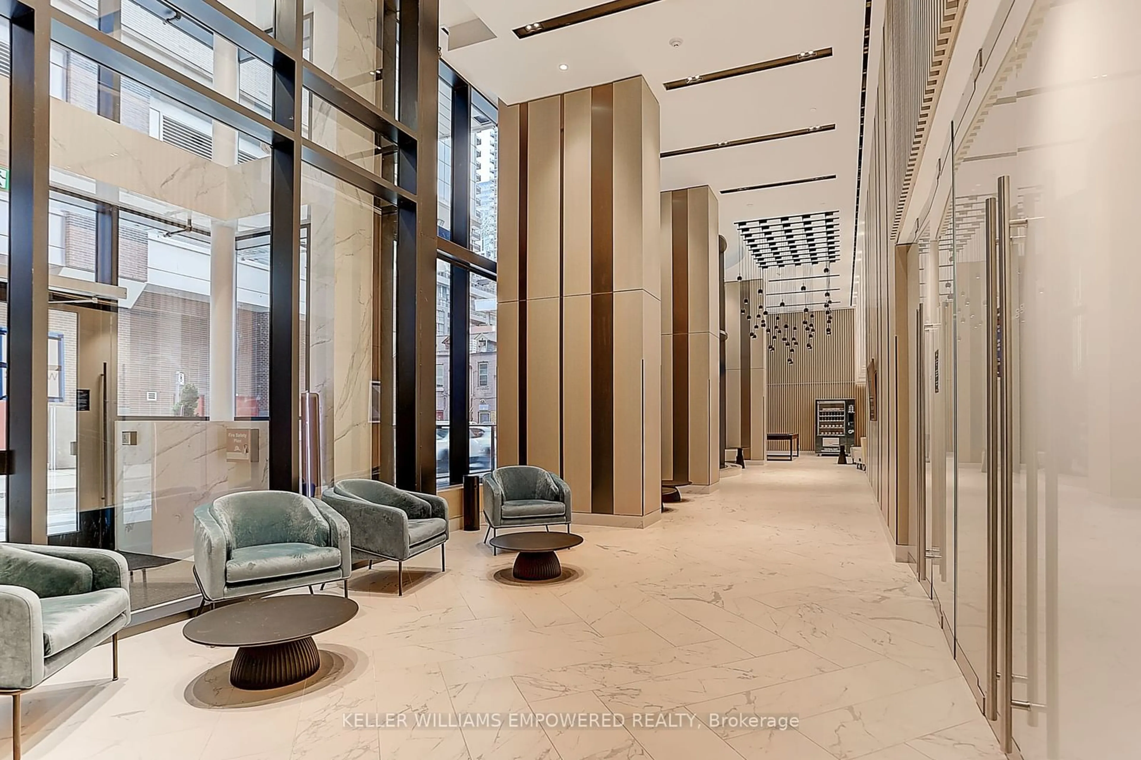 Indoor lobby, ceramic floors for 38 Widmer St #4806, Toronto Ontario M5V 2E9