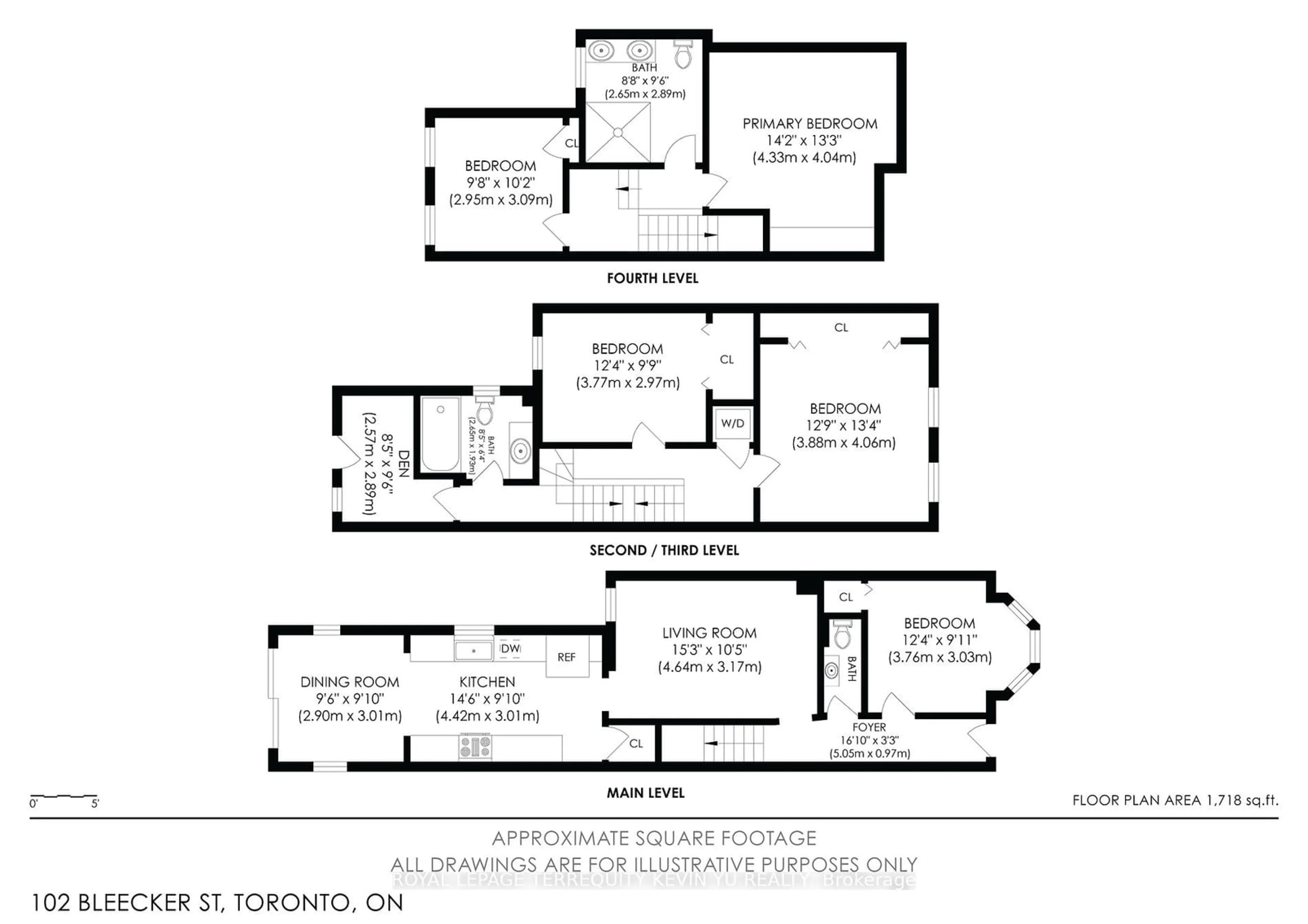 Floor plan for 102 Bleecker St, Toronto Ontario M4X 1L8