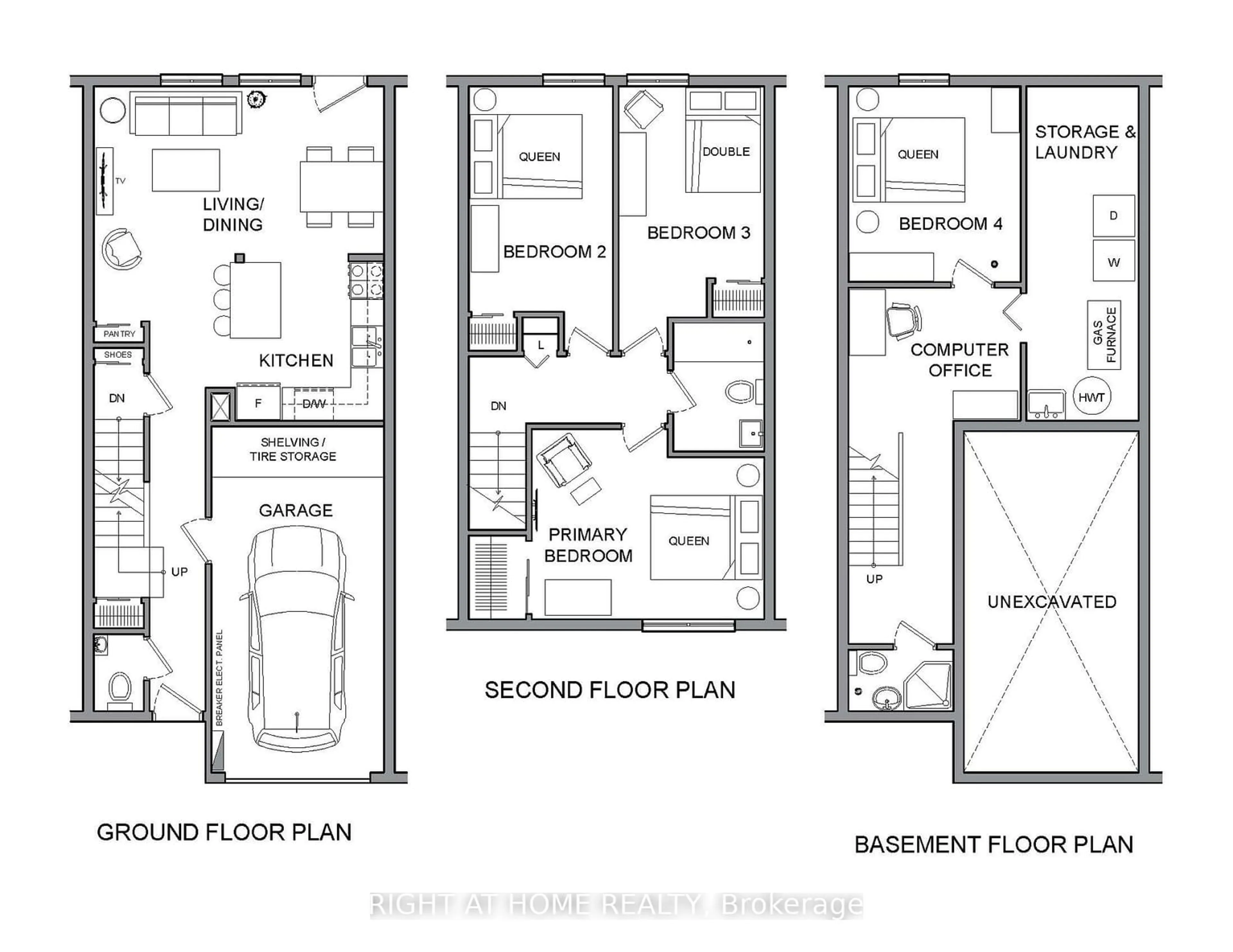 Floor plan for 71 Woody Vine Way #266, Toronto Ontario M2J 4H5