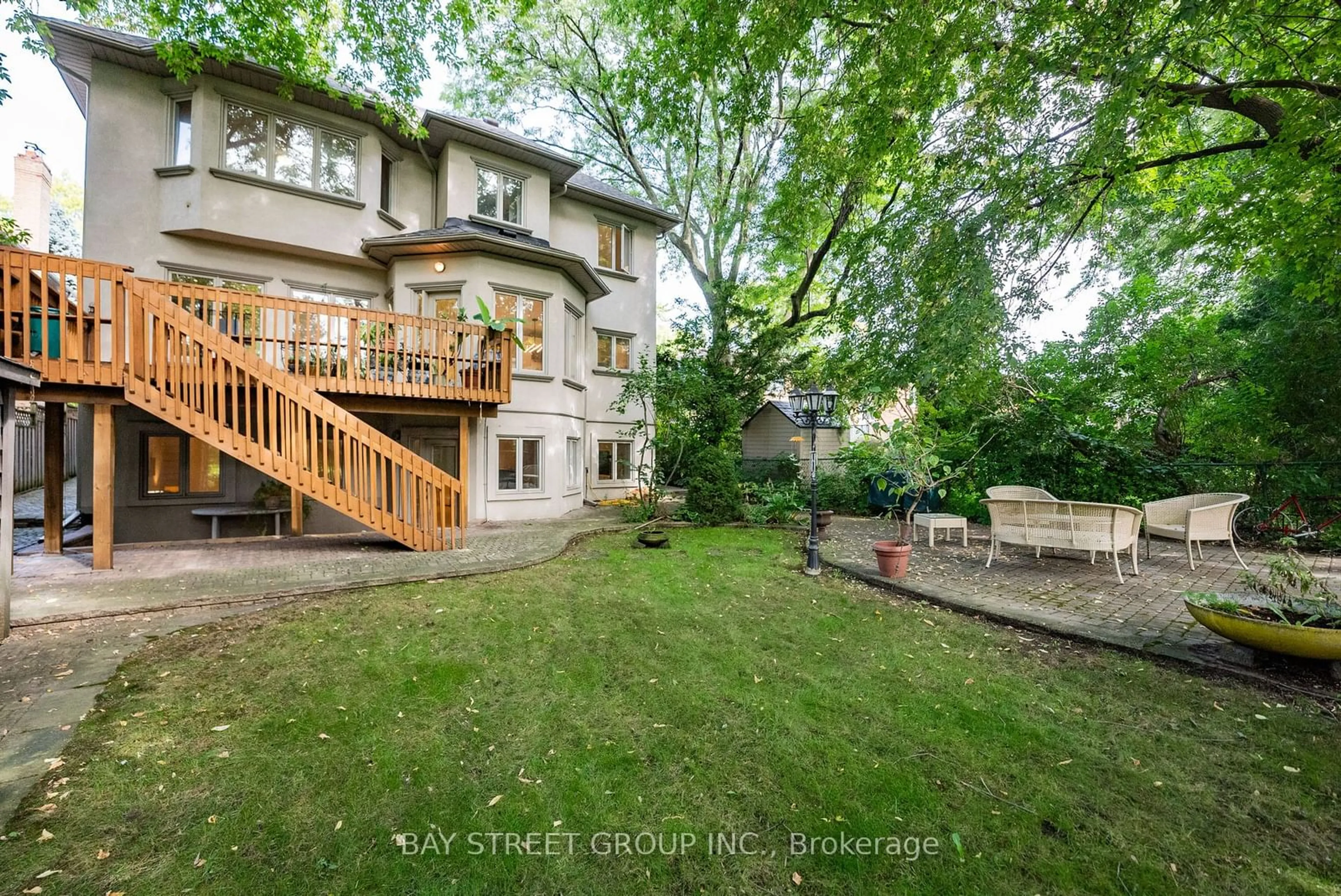 Patio, the fenced backyard for 171 Empress Ave, Toronto Ontario M2N 3T7